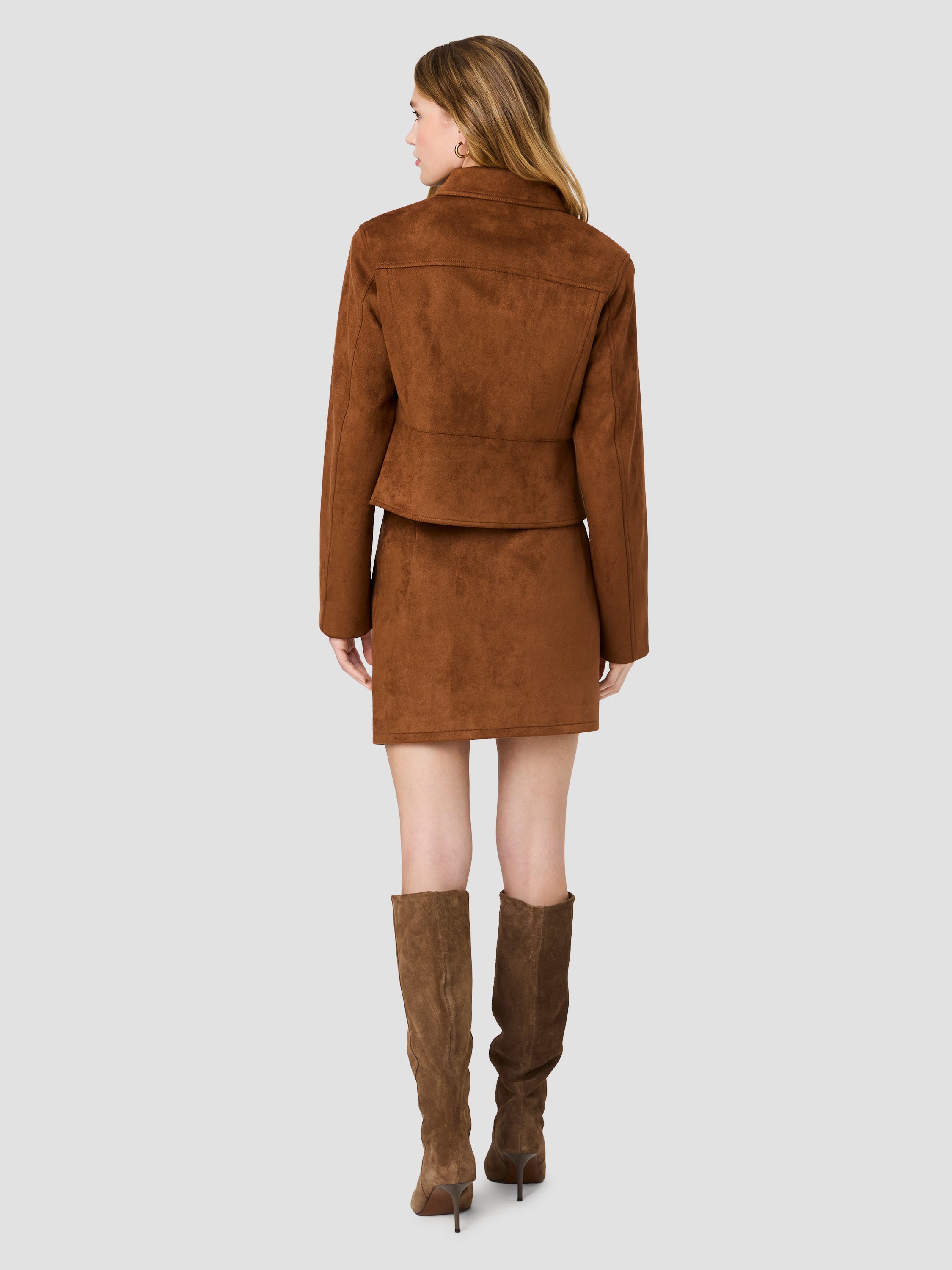 LANEY SUEDE TAILORED JACKET VIEW 4 | Matching Sets