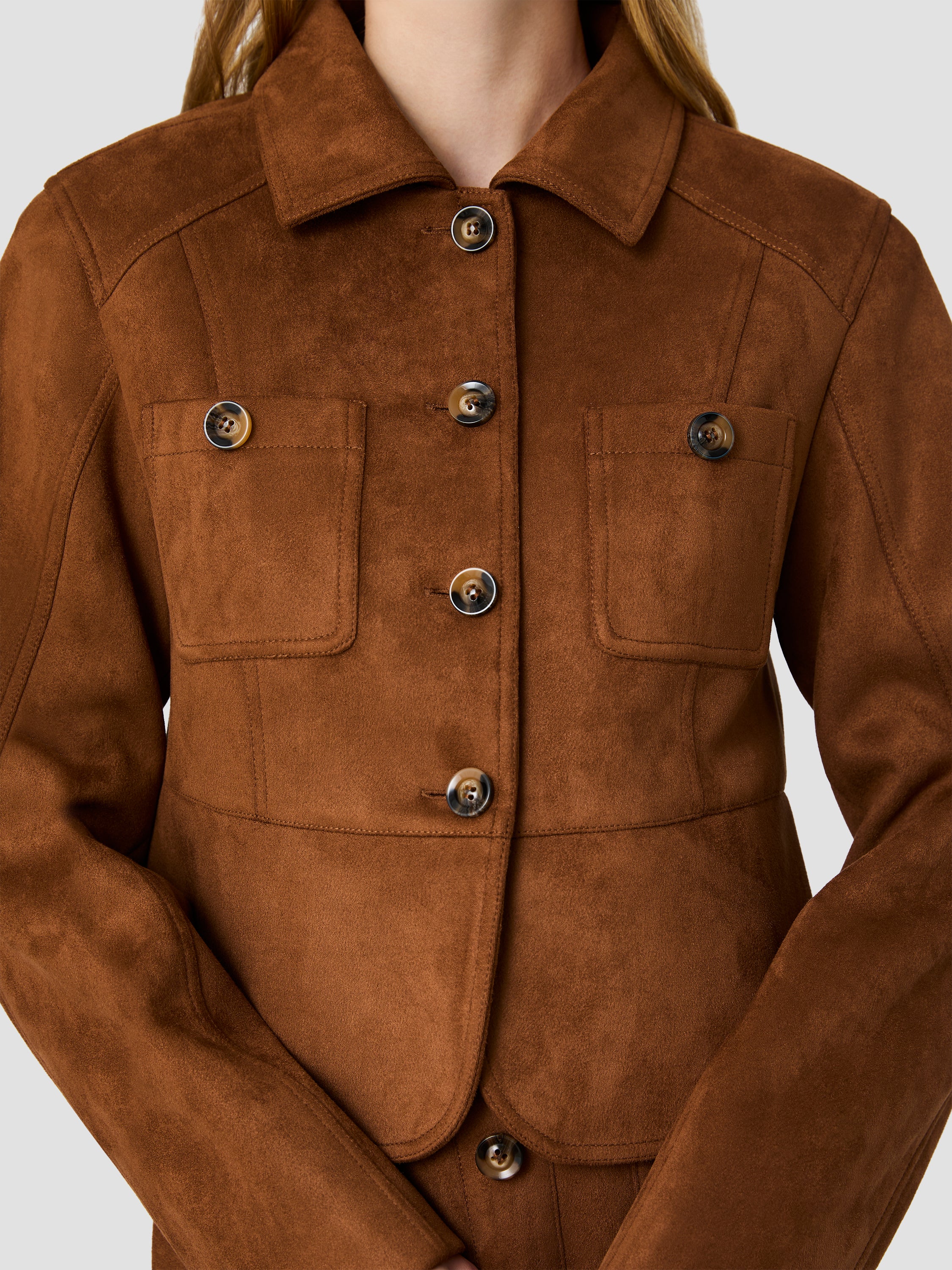 LANEY SUEDE TAILORED JACKET VIEW 3 | Matching Sets