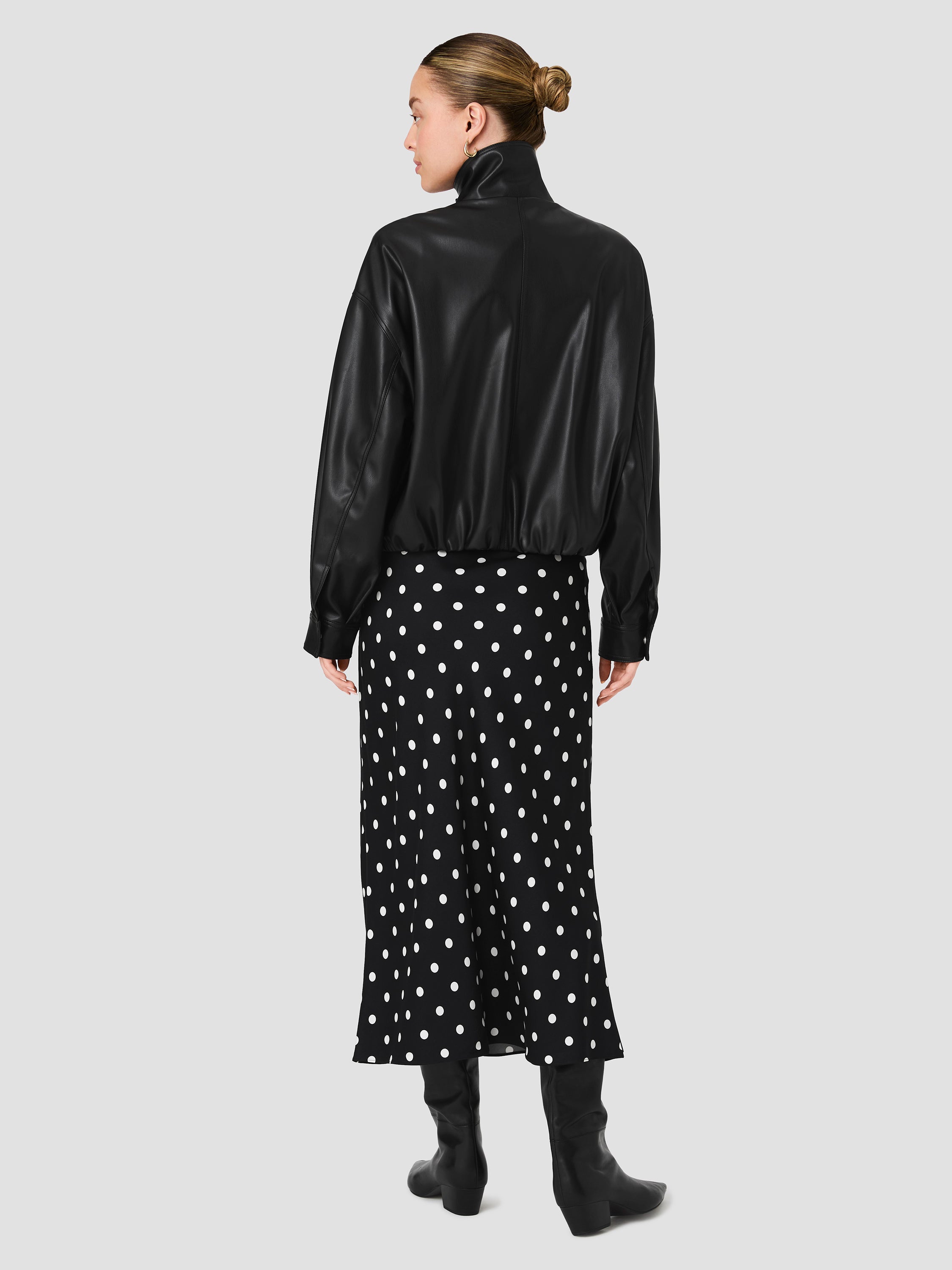 DESSA FAUX LEATHER BOMBER JACKET VIEW 5 | The Essentials Edit