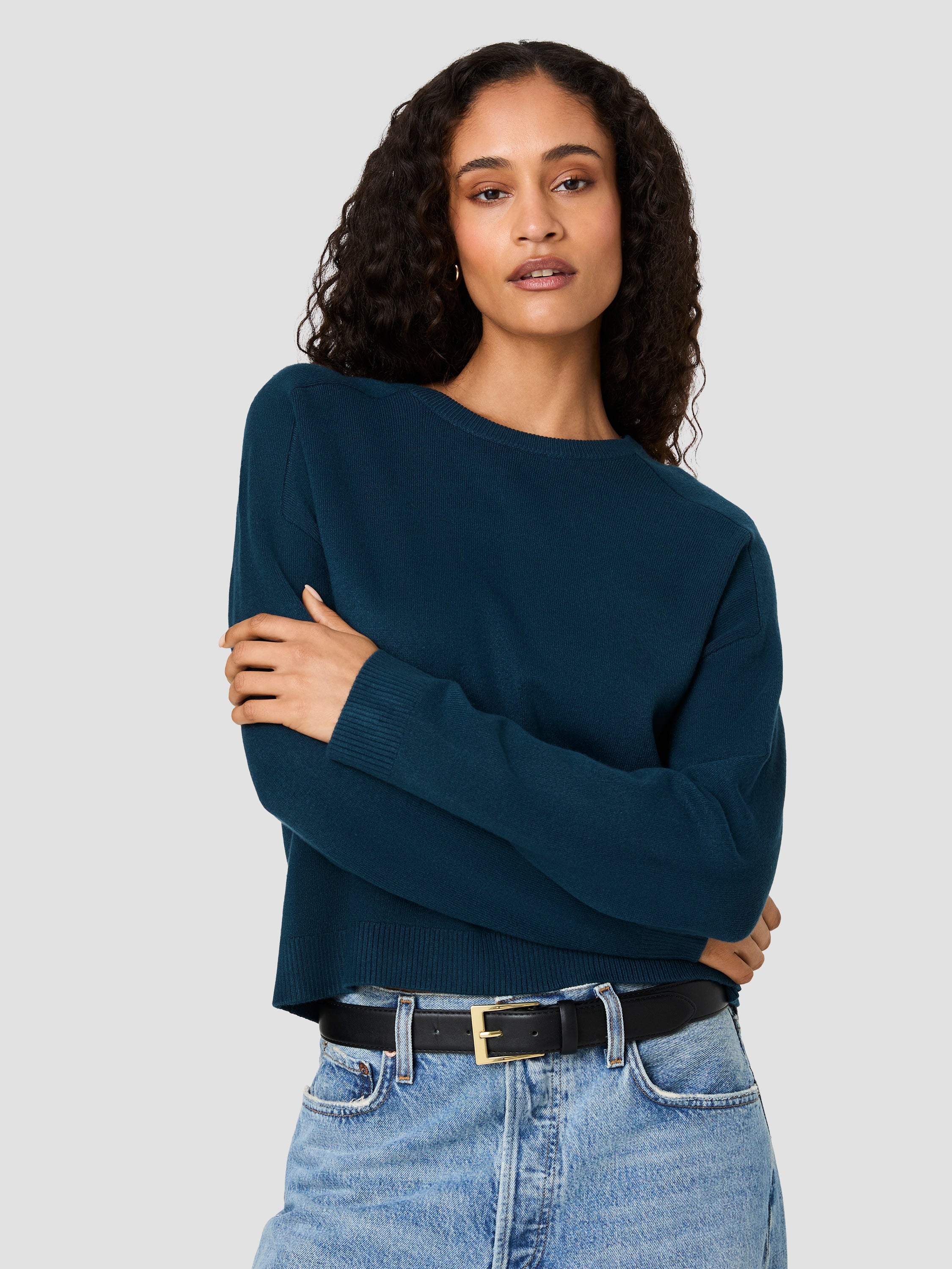 BABYSOFT OVERSIZED CREW NECK PULLOVER View 2 | The Essentials Edit