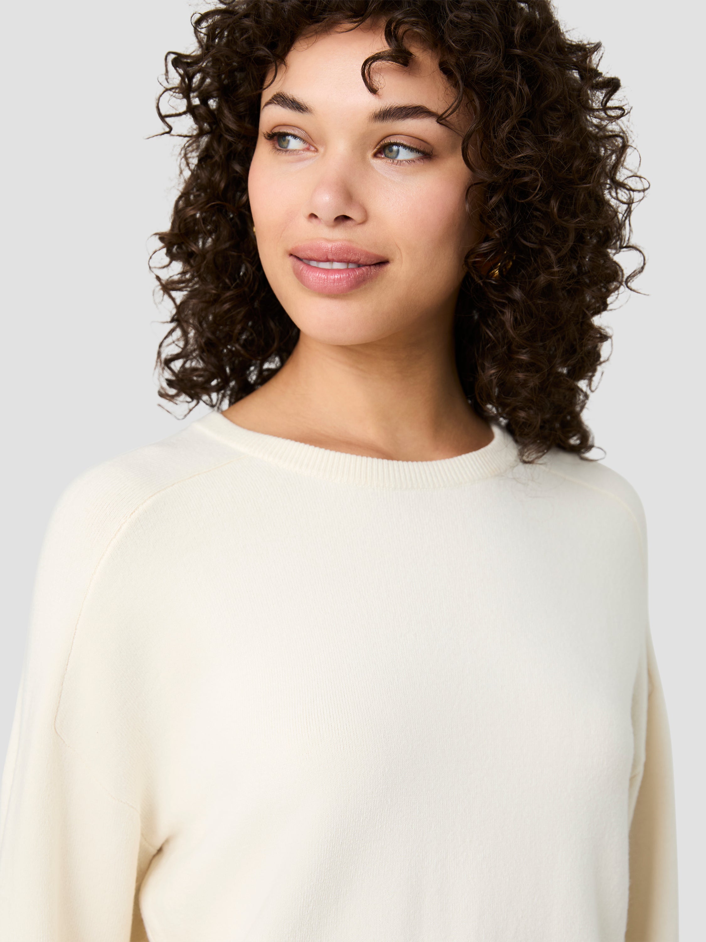 BABYSOFT OVERSIZED CREW NECK PULLOVER VIEW 3