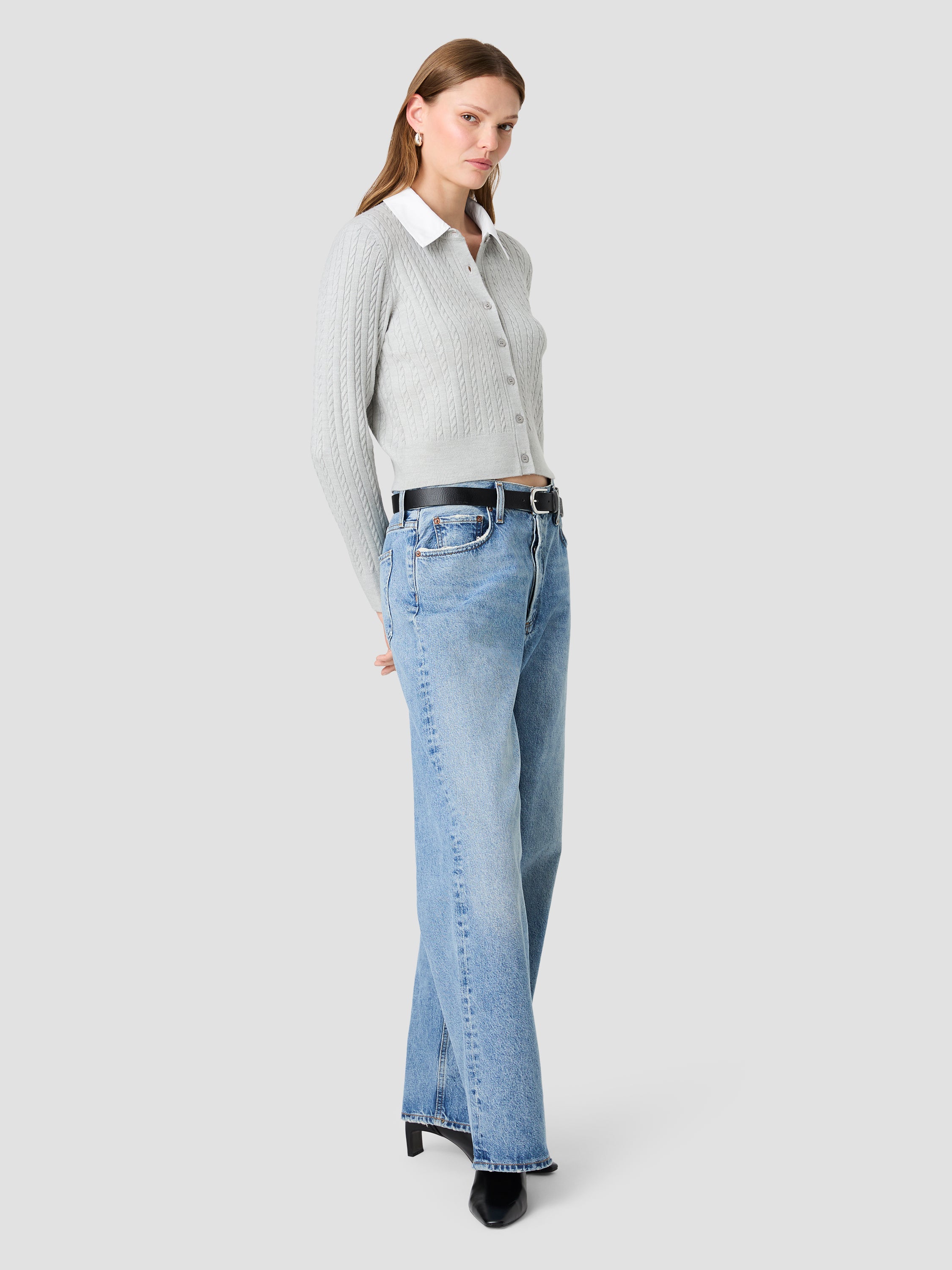 BABYSOFT CABLE POPLIN LONG SLEEVE TOP VIEW 5 | New Arrivals