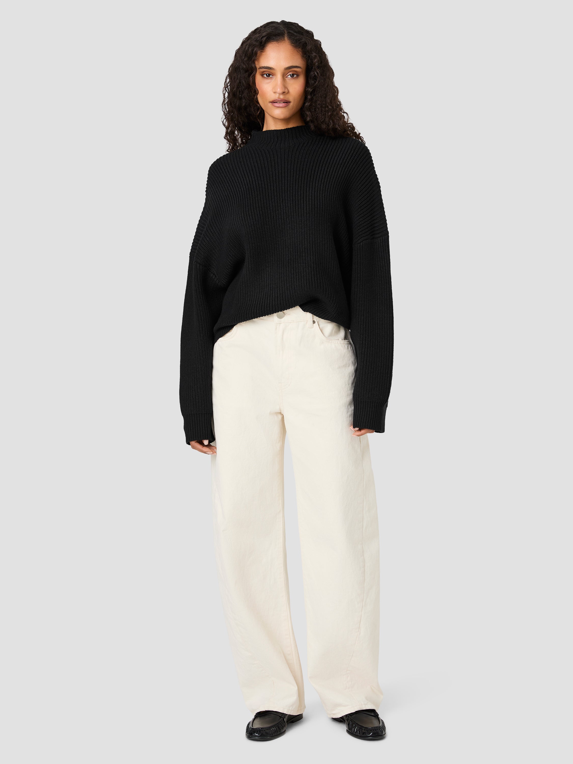 BABYSOFT MOCKNECK RIB PULLOVER VIEW 6