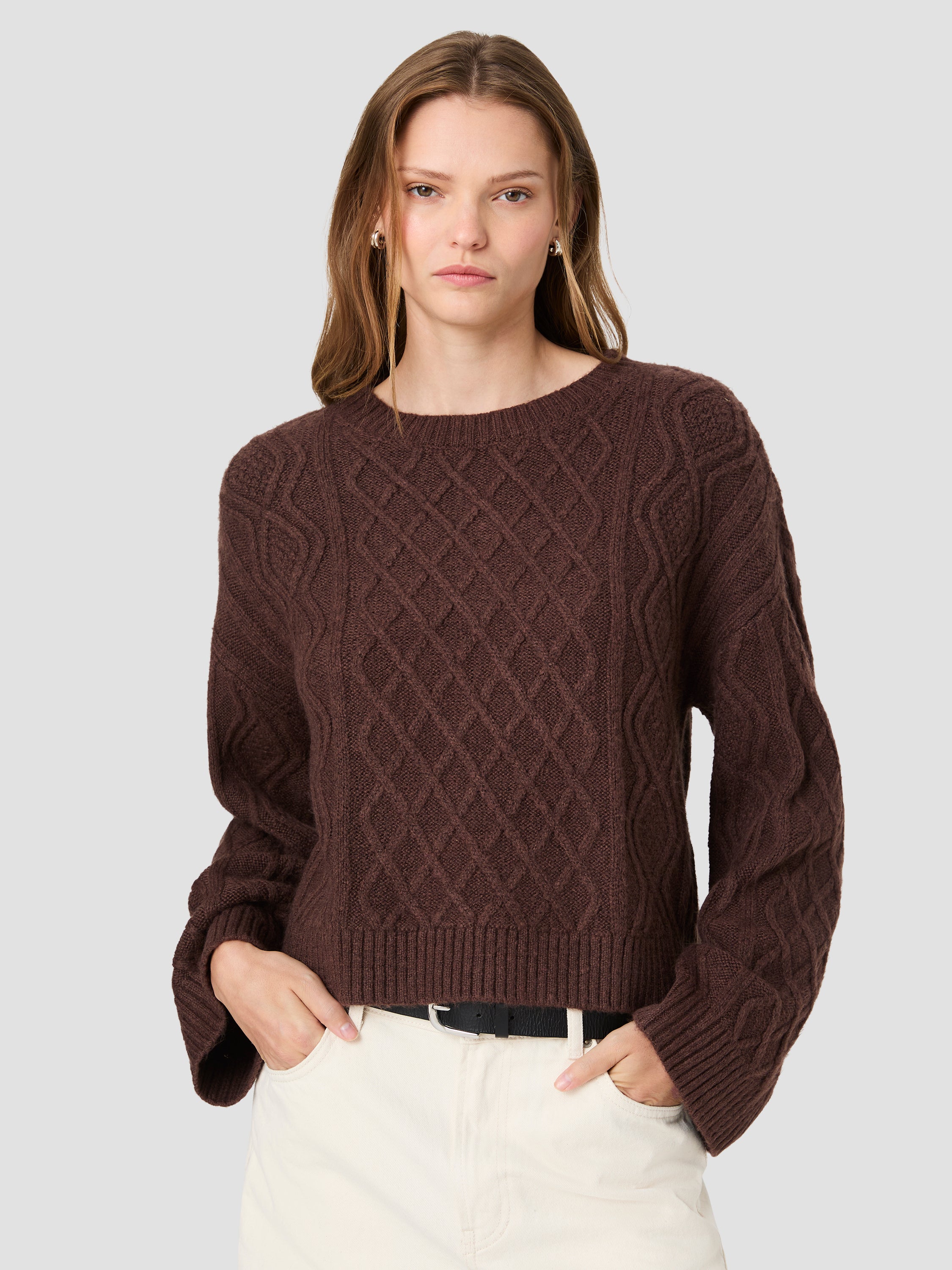 WESLEY KNIT CABLE PULLOVER SWEATER View 2 | Sweaters & Knits