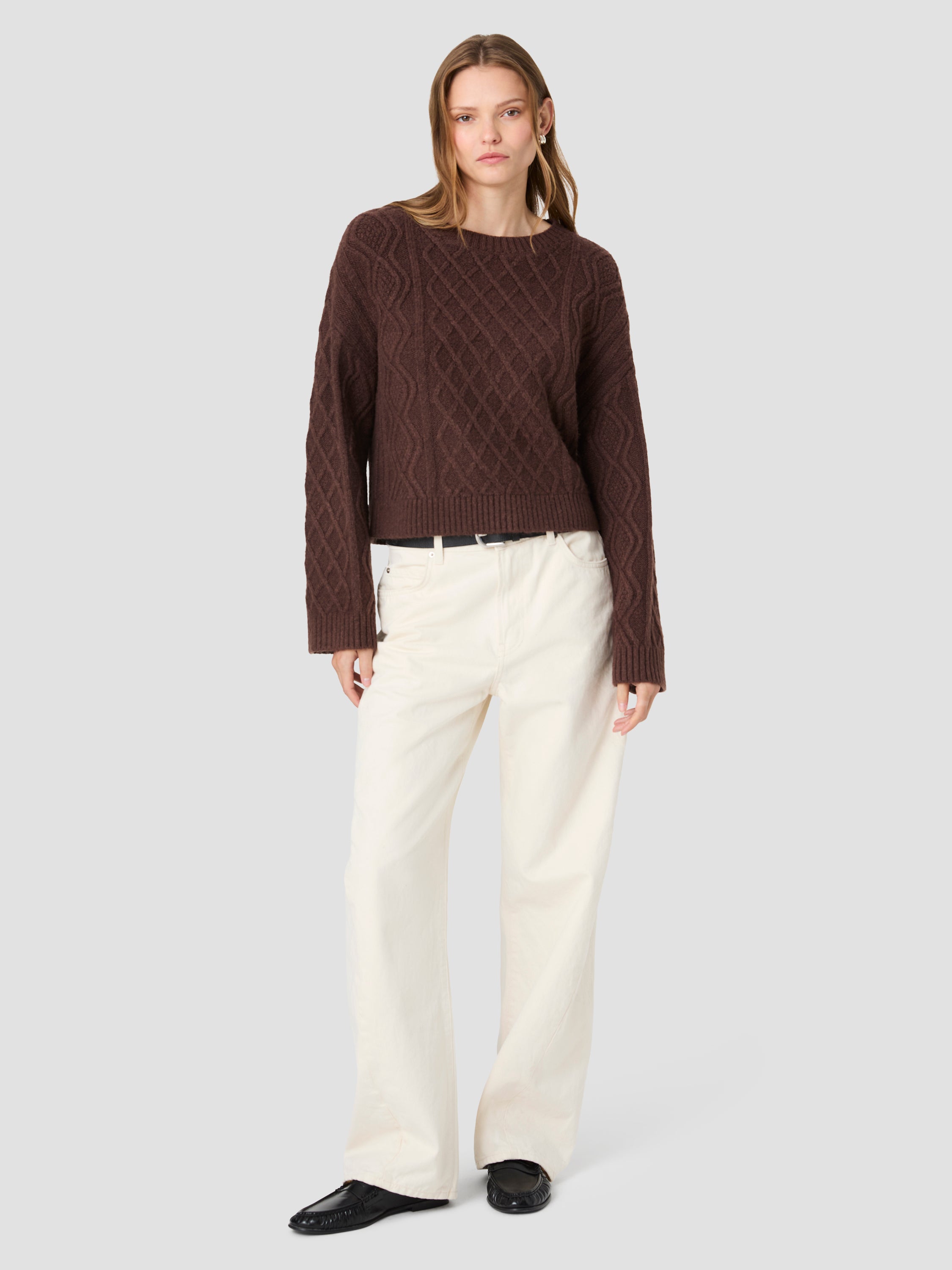 WESLEY KNIT CABLE PULLOVER SWEATER VIEW 6 | Sweaters & Knits