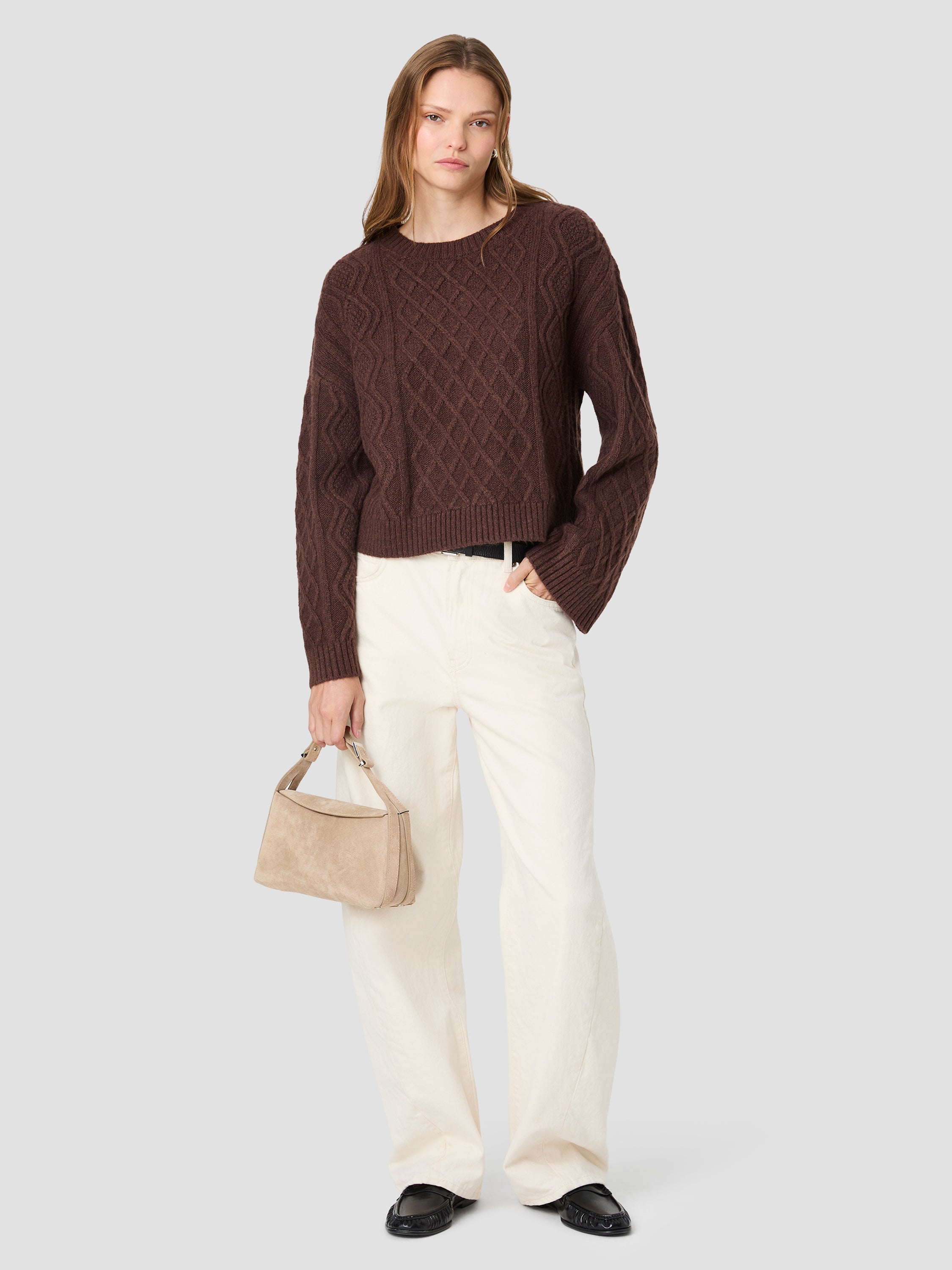 WESLEY KNIT CABLE PULLOVER SWEATER View 1 | Sweaters & Knits