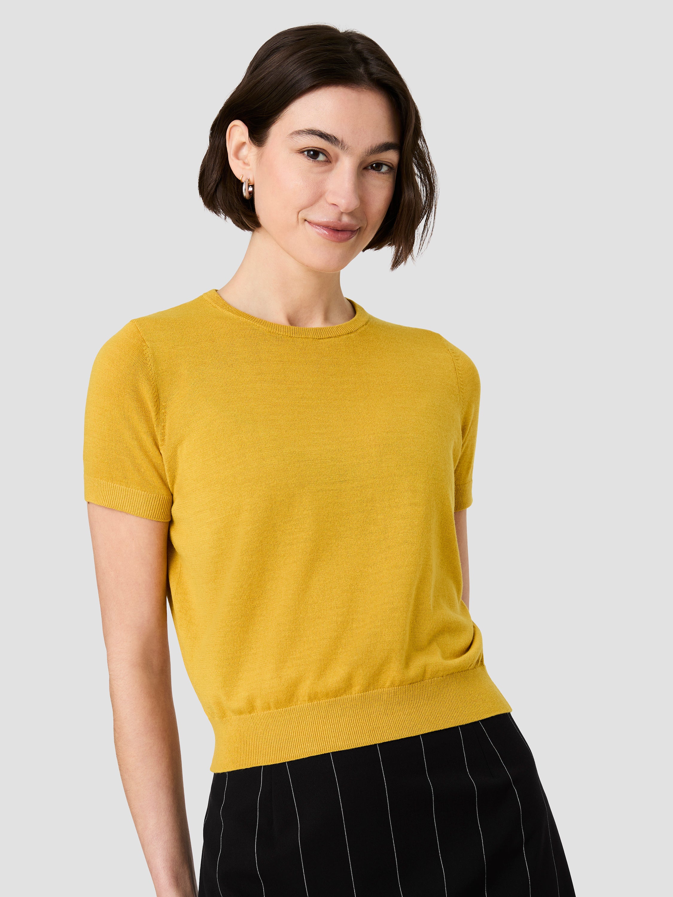 NOLA FINE KNIT SHORT SLEEVE SWEATER View 2 | Sweaters & Knits