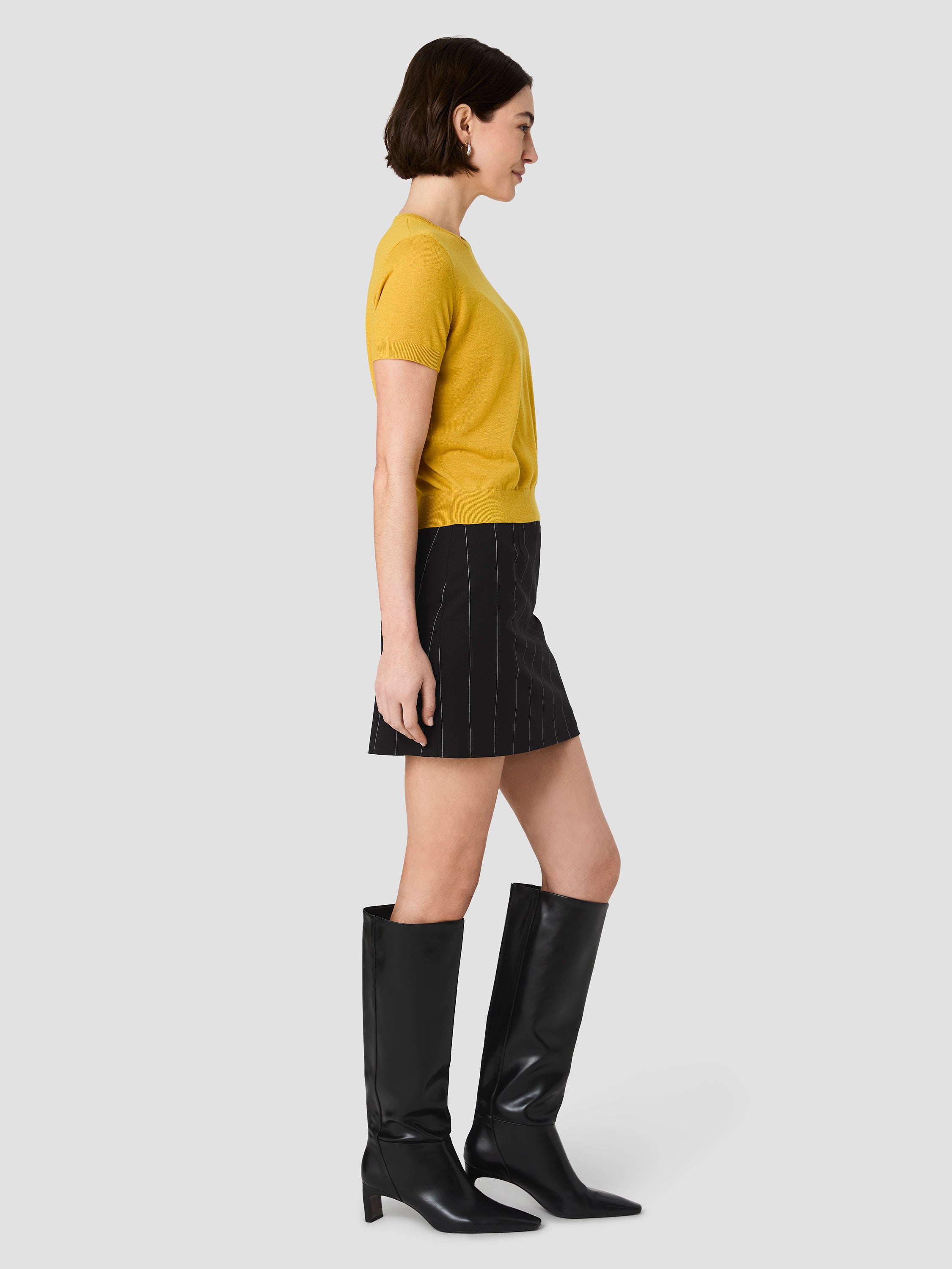 NOLA FINE KNIT SHORT SLEEVE SWEATER VIEW 5 | Sweaters & Knits