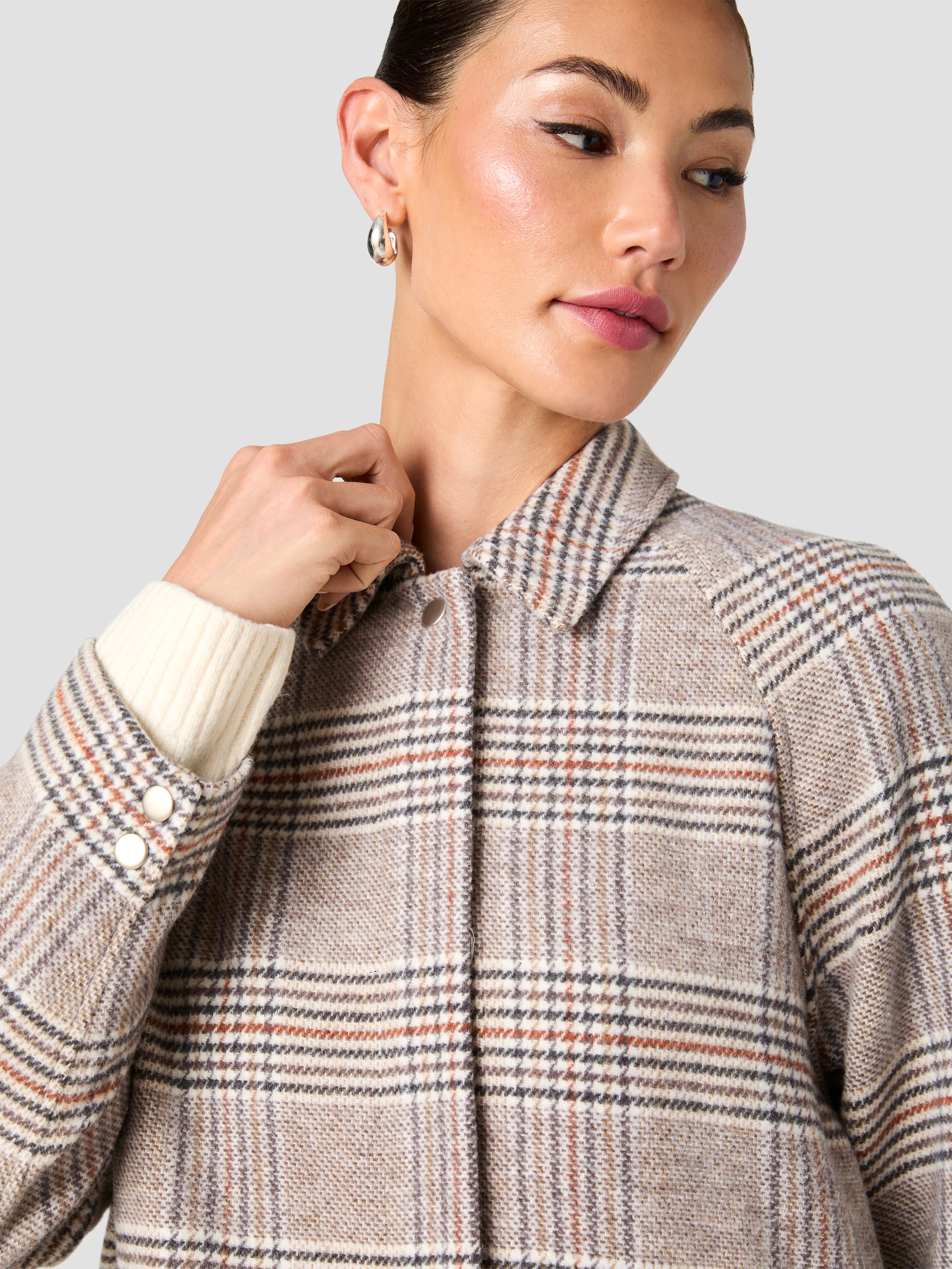 SUTTON PLAID TAILORED COAT VIEW 5 | Coats & Jackets