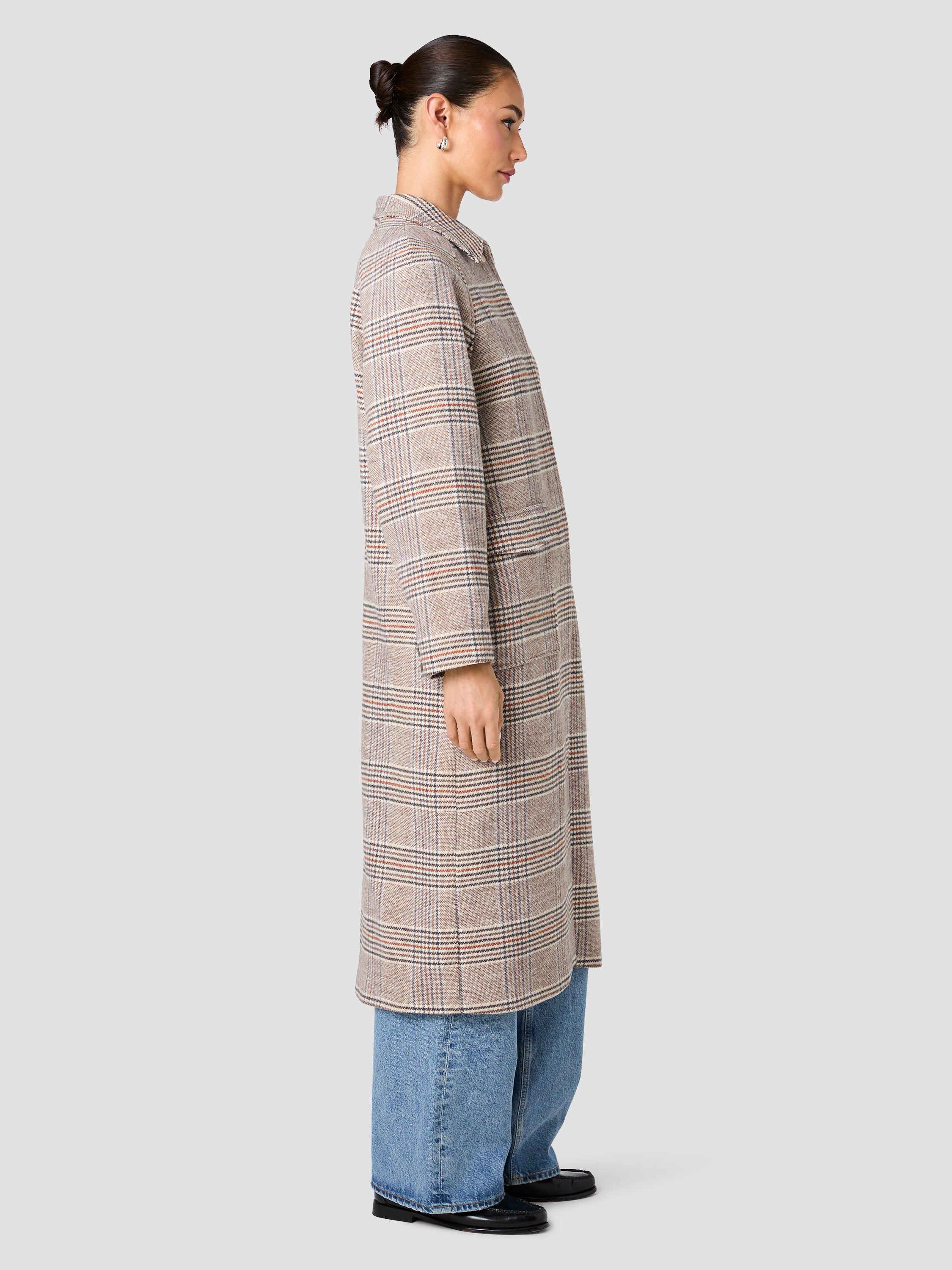 SUTTON PLAID TAILORED COAT VIEW 6 | Coats & Jackets