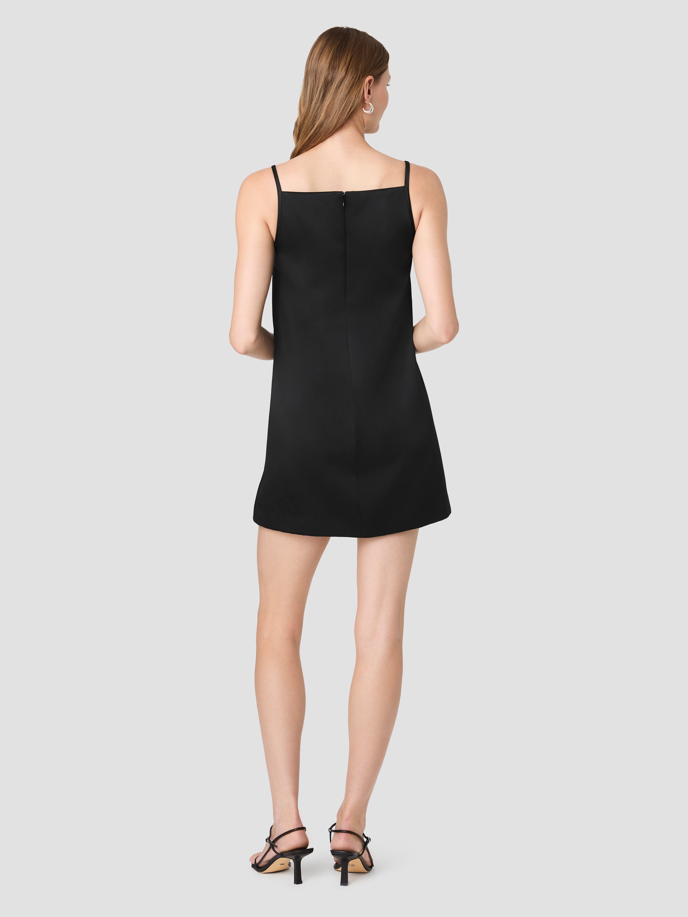 YORK SATIN A-LINE MINI DRESS VIEW 4