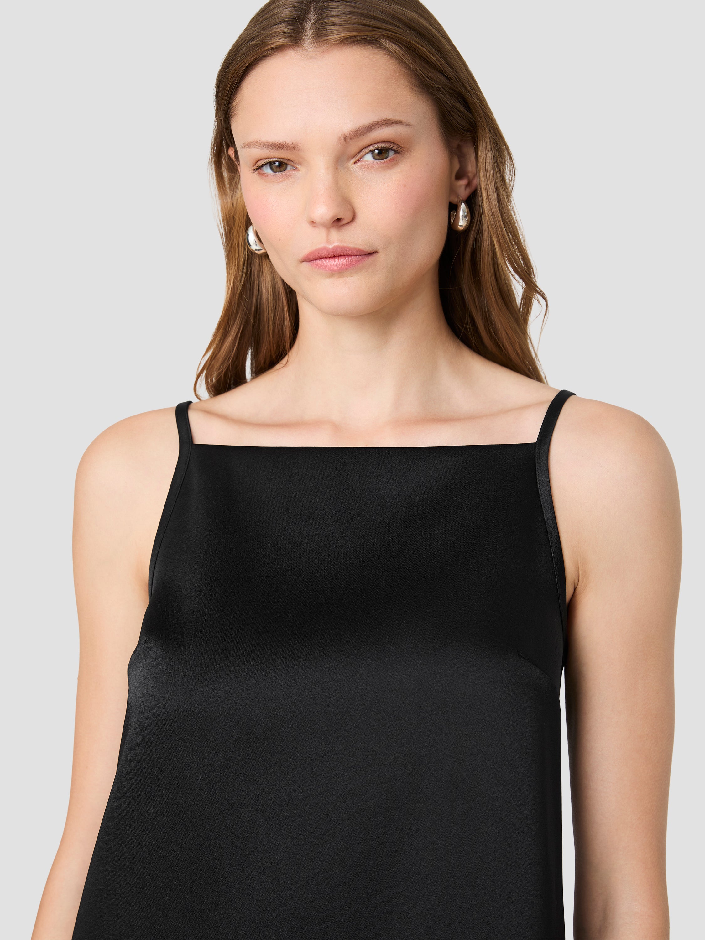 YORK SATIN A-LINE MINI DRESS VIEW 3