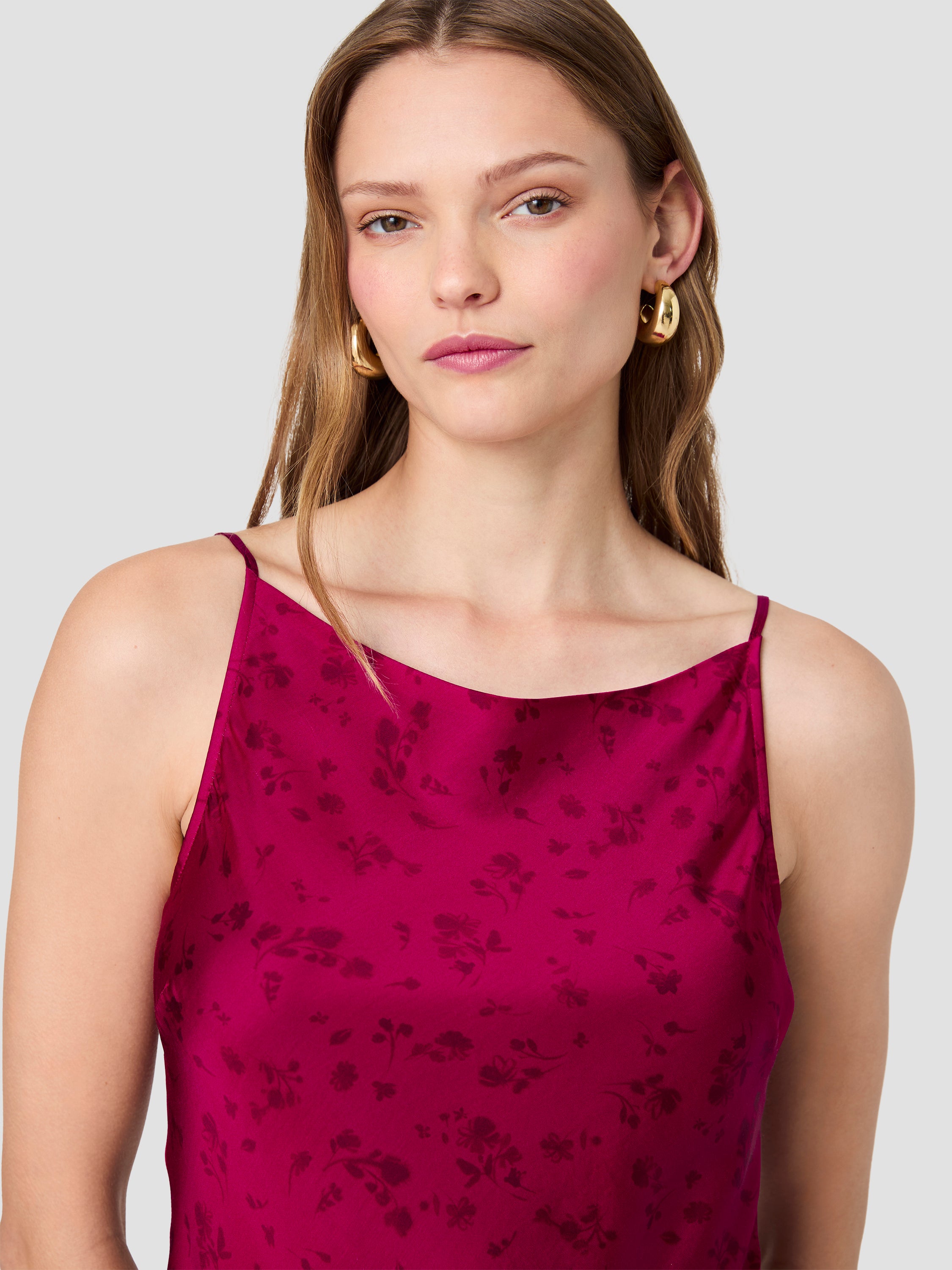 OONA SATIN CELESTE FLEUR FLARE MINI DRESS VIEW 3 | New Arrivals