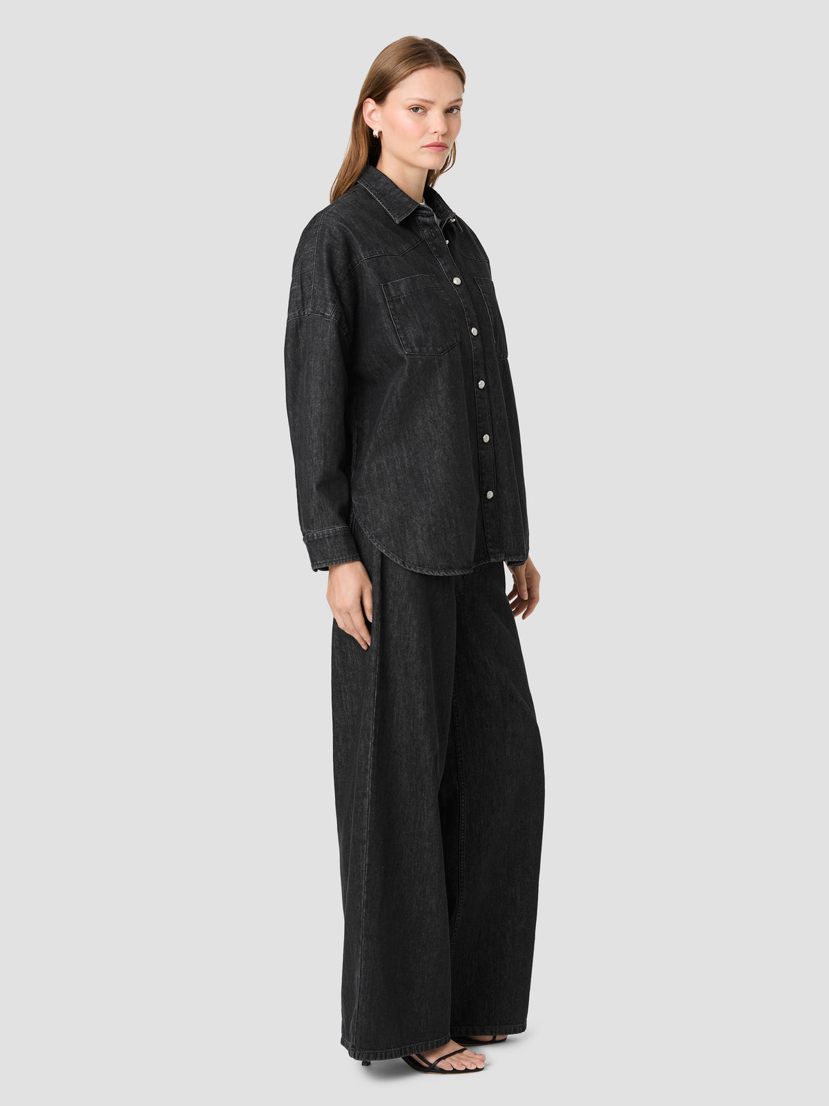 ELTON DENIM BUTTON DOWN SHIRT VIEW 4 | New Arrivals