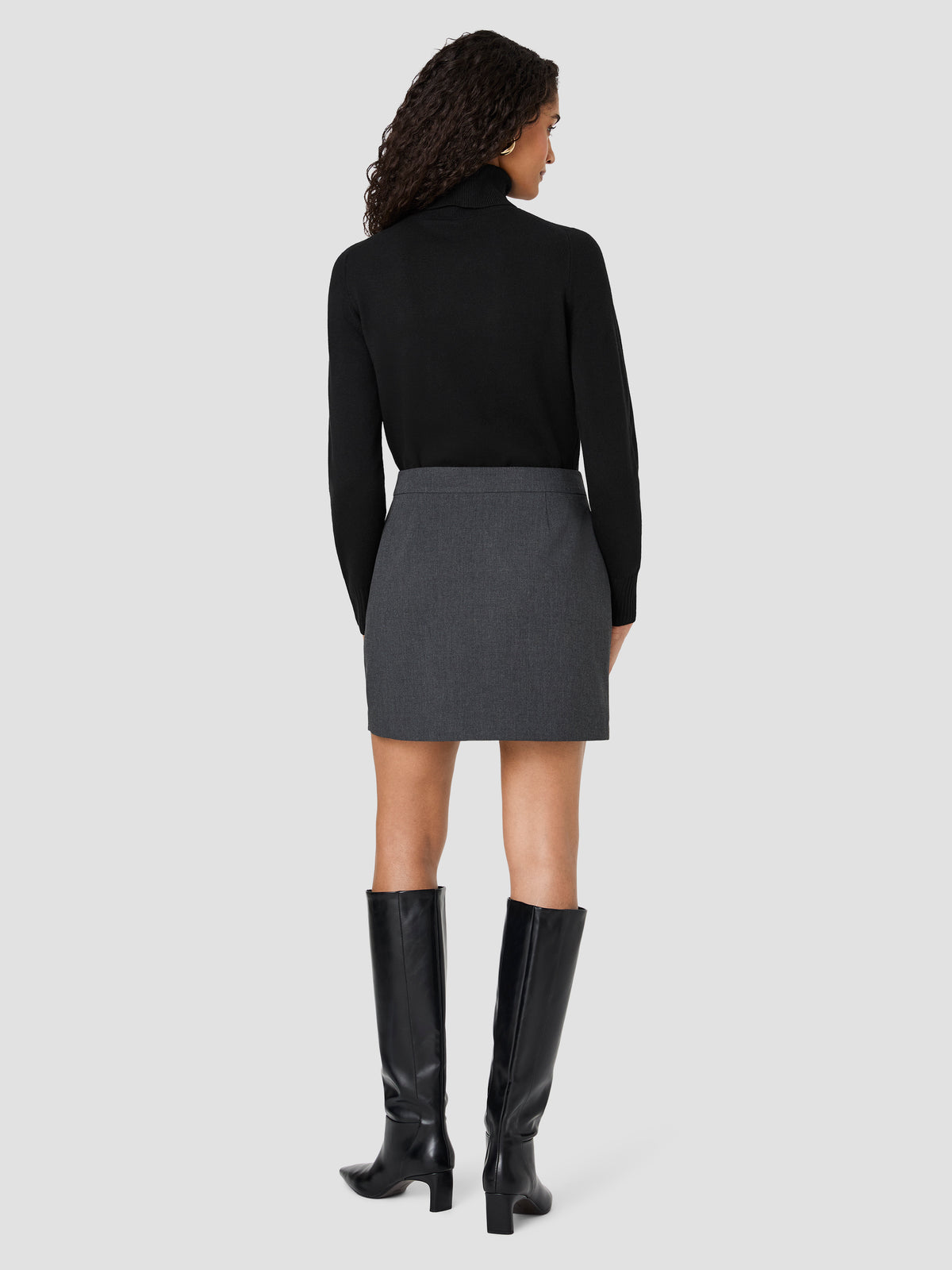 TAVI CROSSHATCH SUITING MINI SKIRT VIEW 4