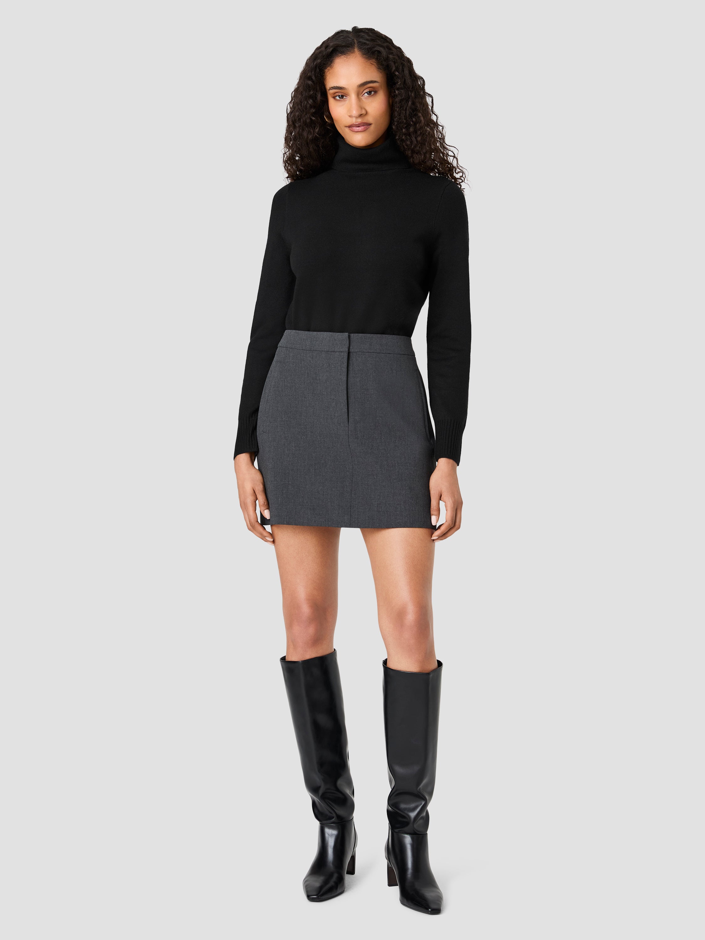 TAVI CROSSHATCH SUITING MINI SKIRT VIEW 6