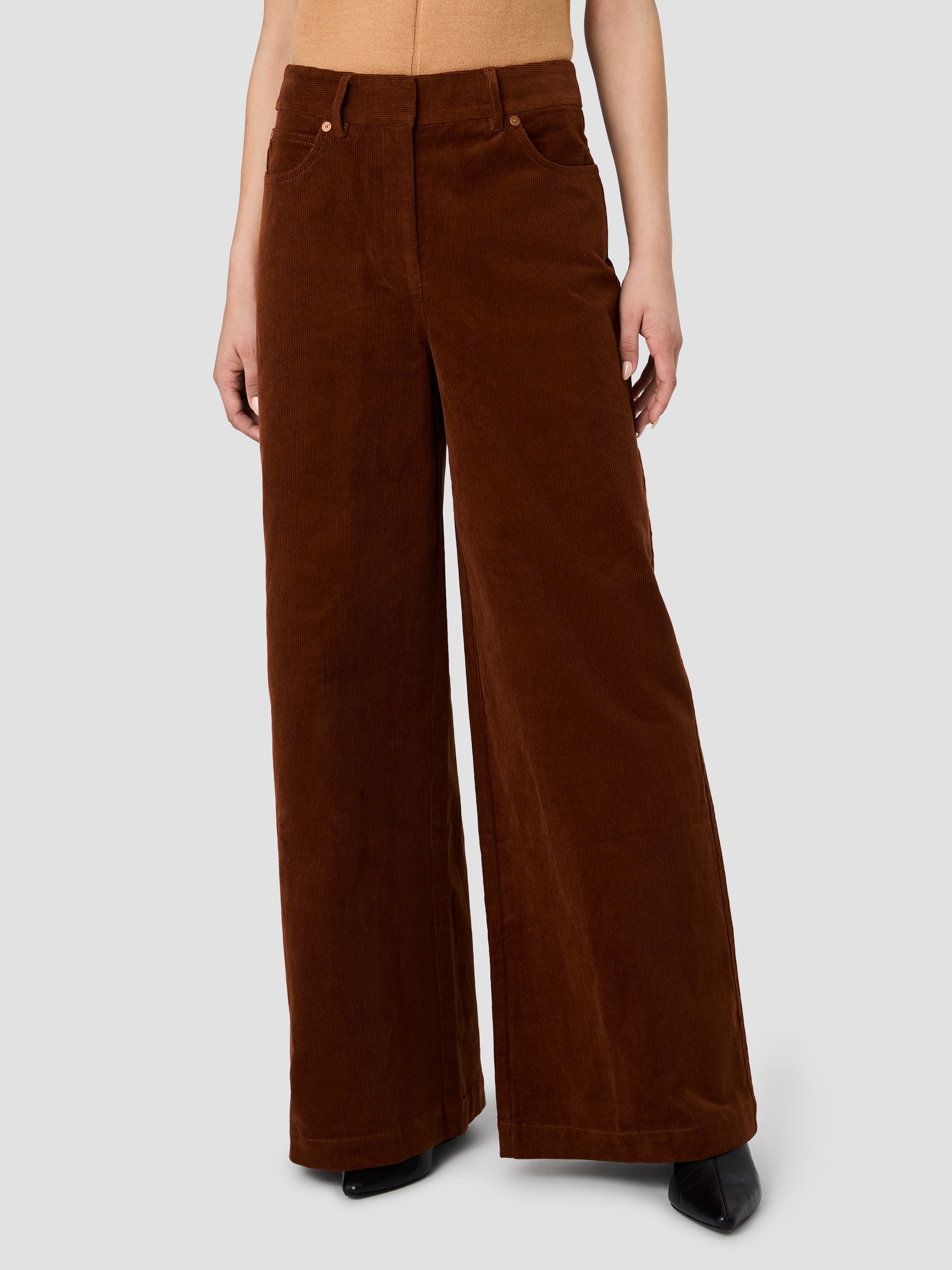 CASEY CORDUROY WIDE LEG PANTS VIEW 2