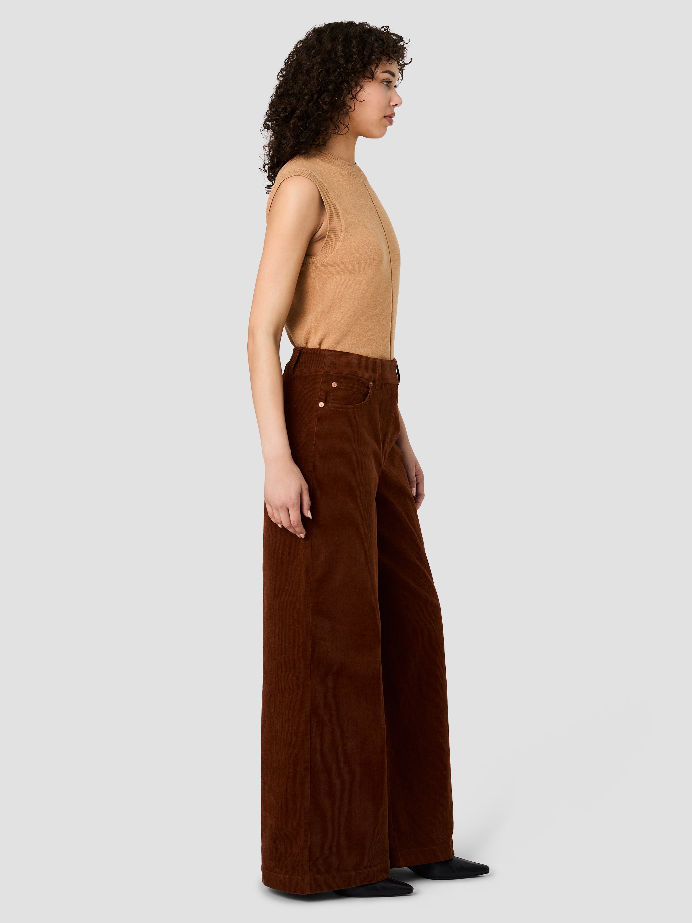 CASEY CORDUROY WIDE LEG PANTS VIEW 5