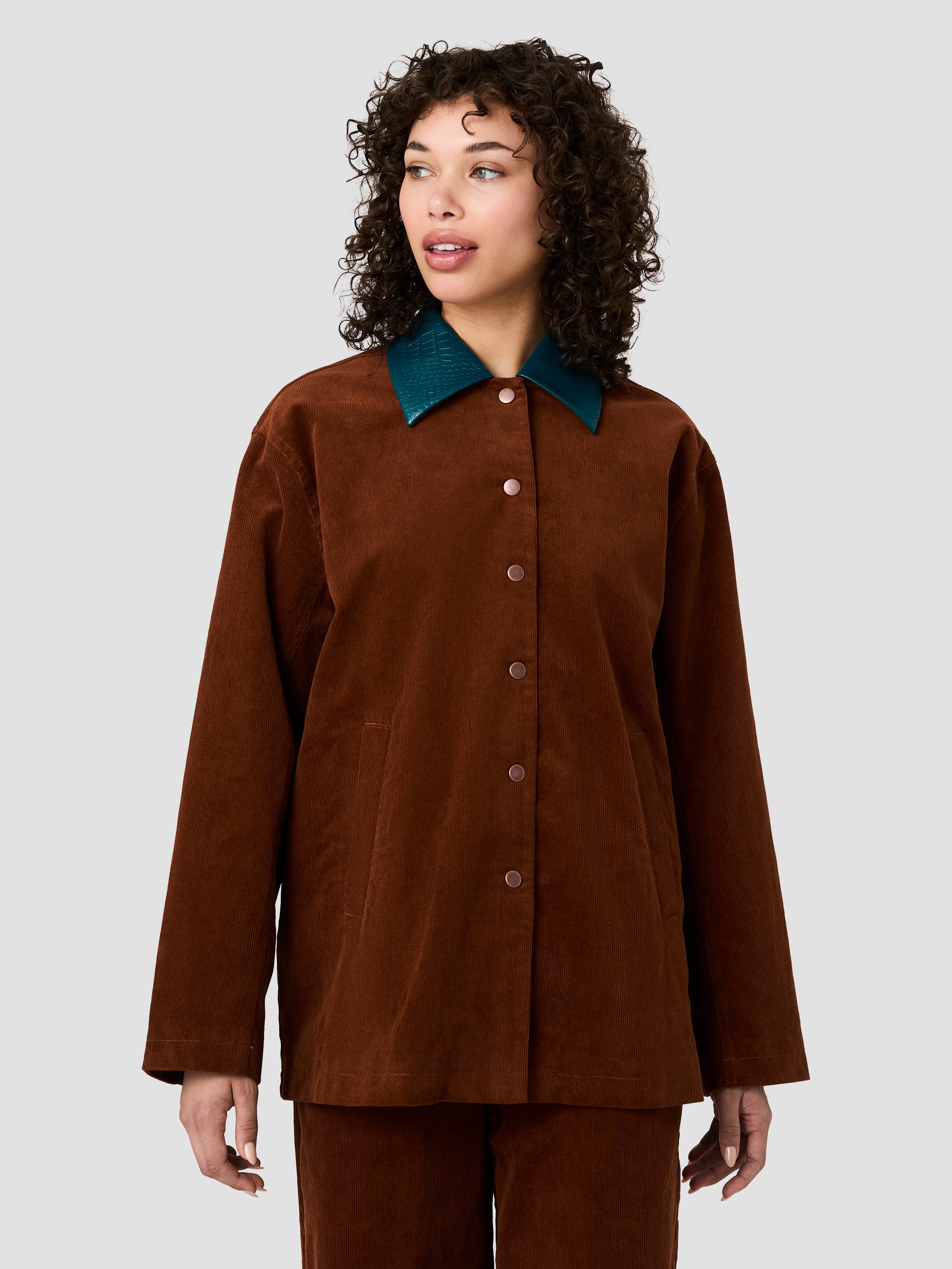 CASEY CORDUROY CONTRAST COLLAR JACKET View 2 | New Arrivals