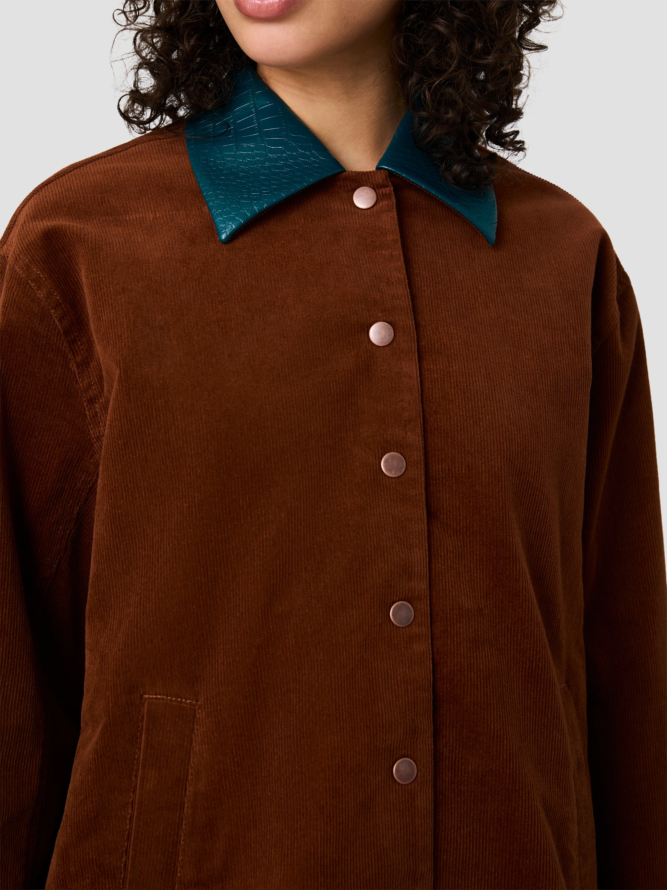 CASEY CORDUROY CONTRAST COLLAR JACKET VIEW 3 | New Arrivals