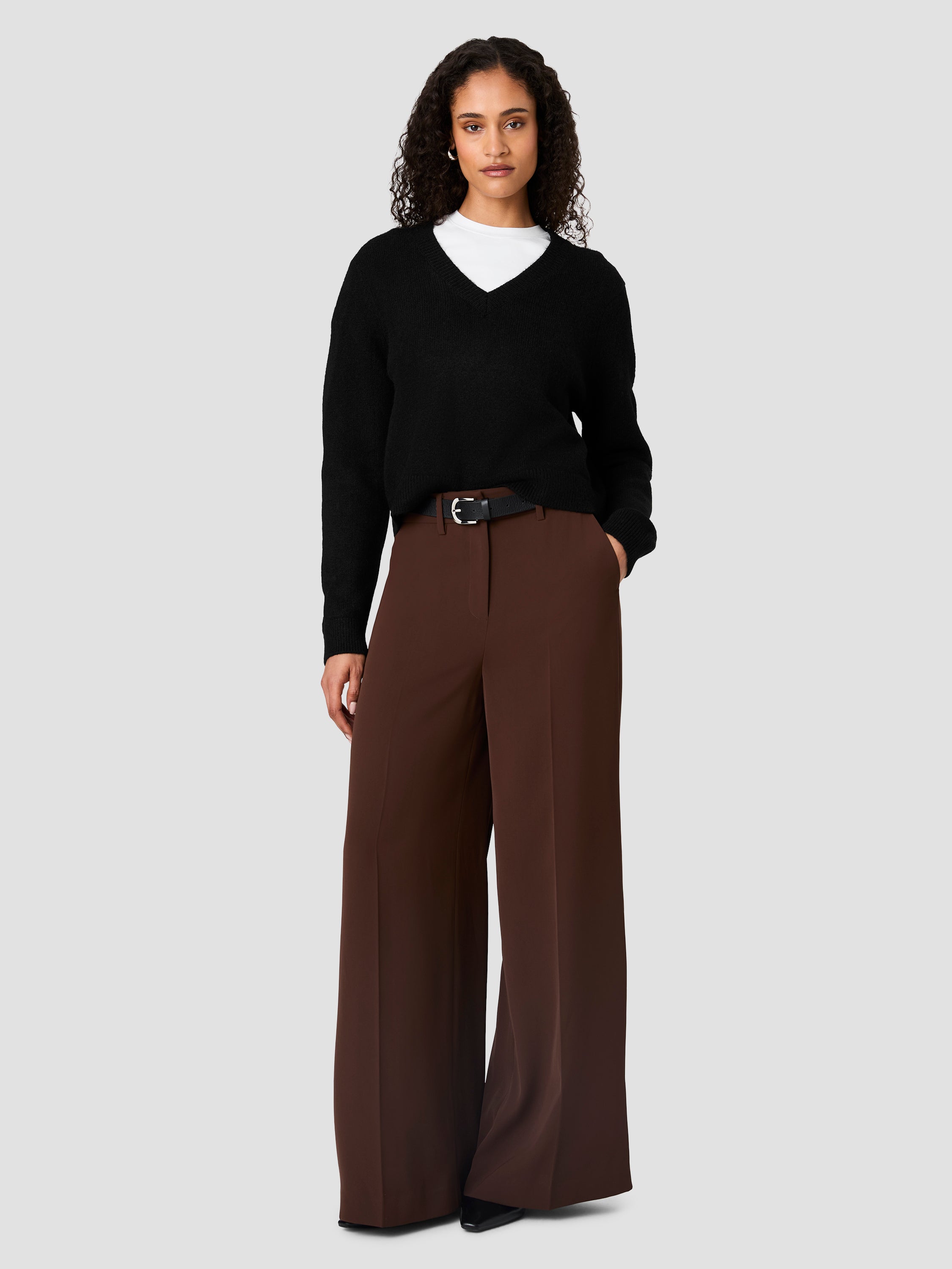 SUZIE KNIT V-NECK PULLOVER SWEATER VIEW 6