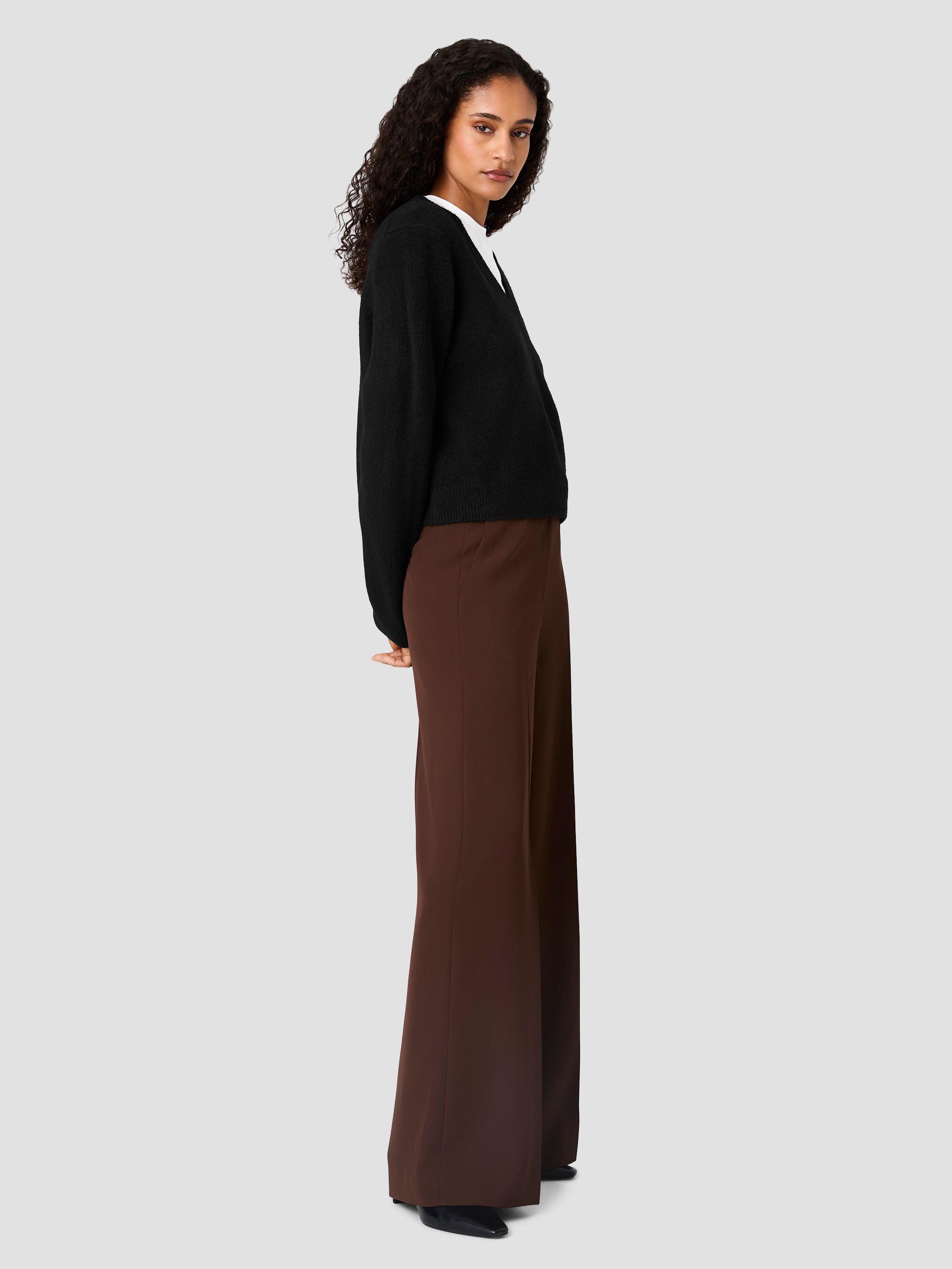 SUZIE KNIT V-NECK PULLOVER SWEATER VIEW 5