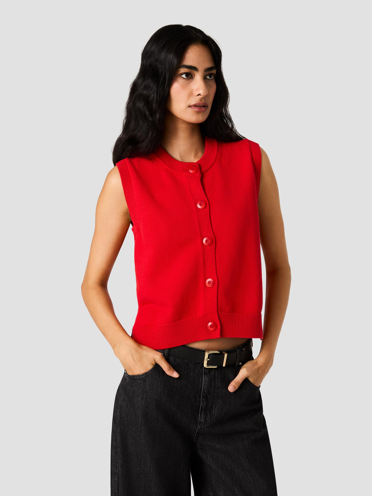 MOZART BUTTON DOWN SWEATER VEST VIEW 2