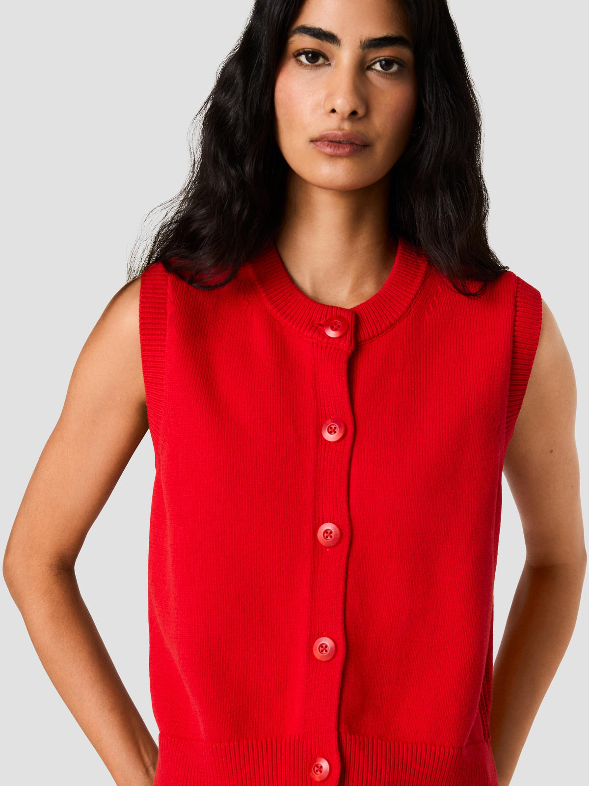 MOZART BUTTON DOWN SWEATER VEST VIEW 3