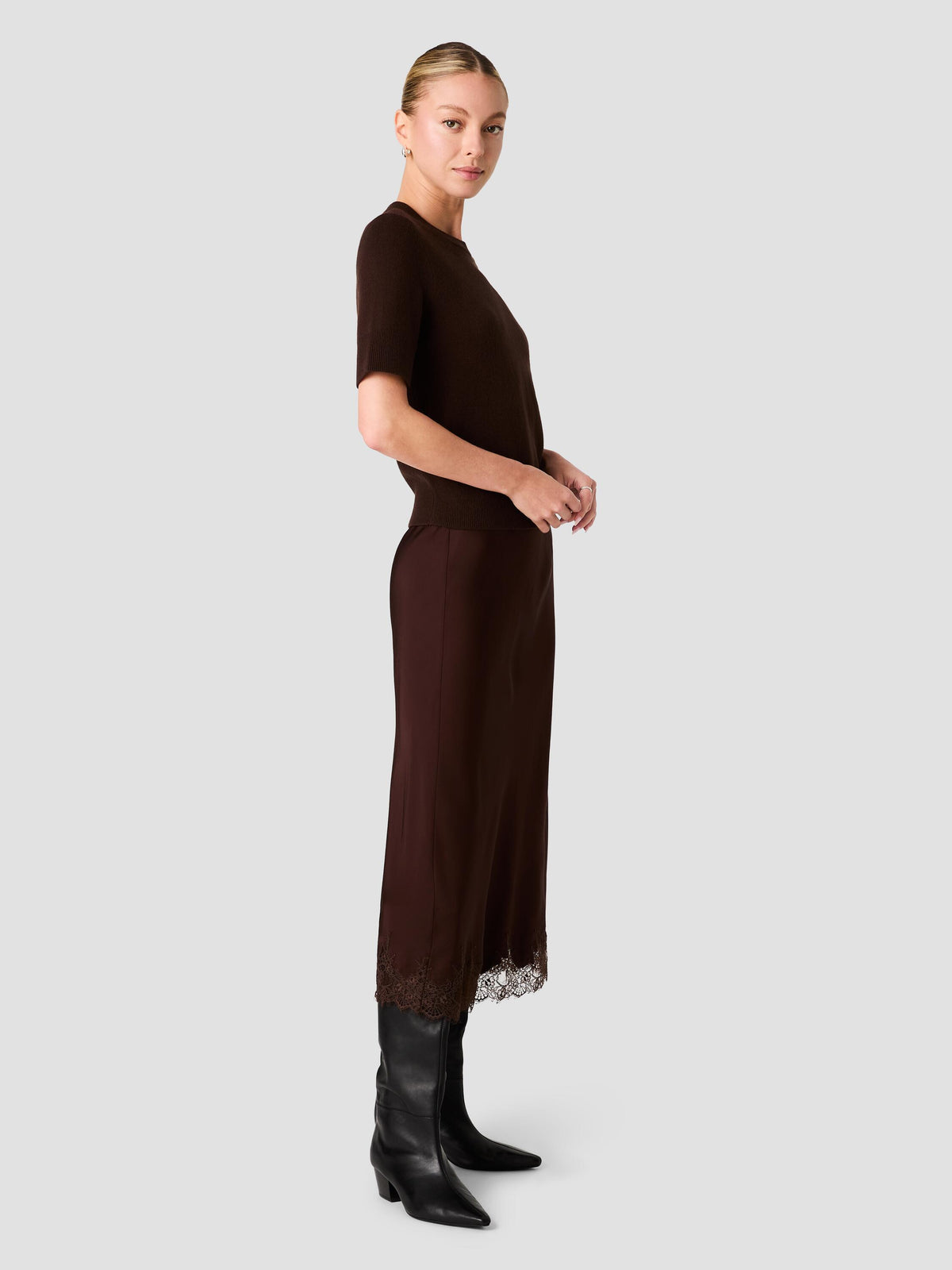 BABYSOFT MARGO SHORT SLEEVE SWEATER VIEW 4 | The Layering Shop