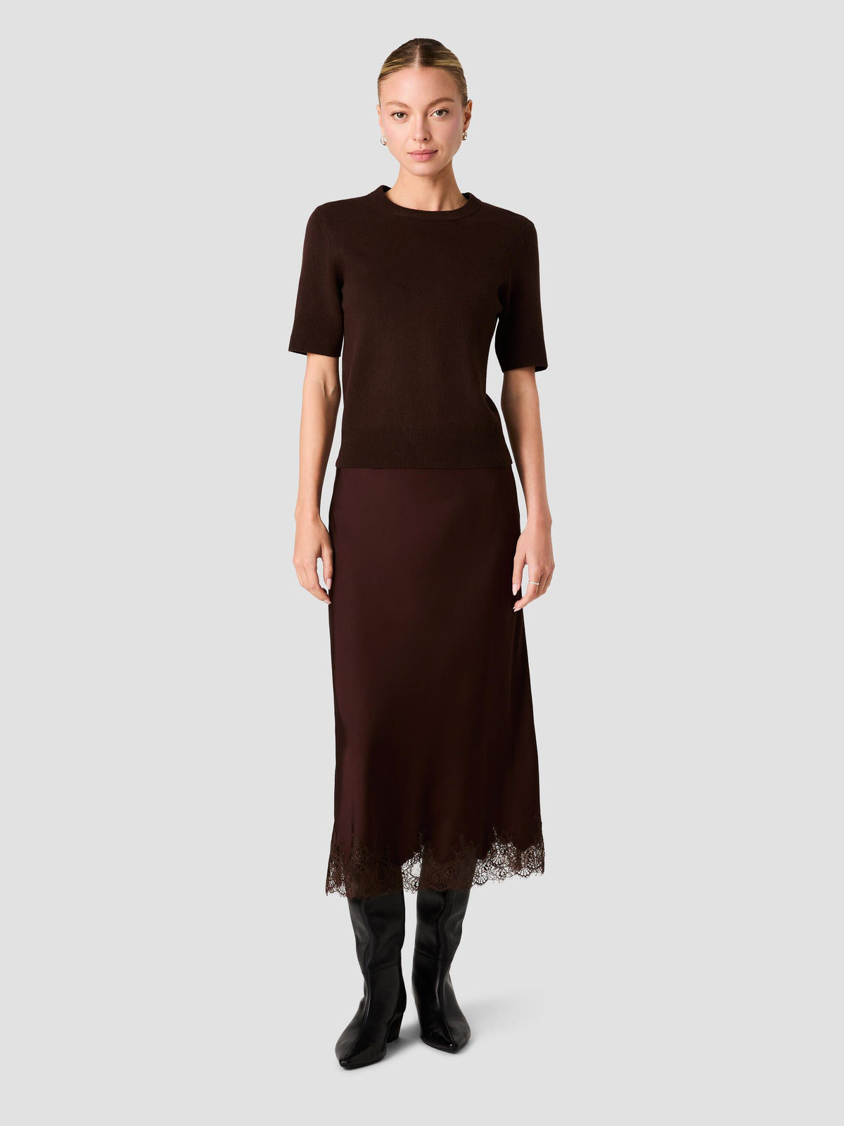 BABYSOFT MARGO SHORT SLEEVE SWEATER VIEW 6 | The Layering Shop