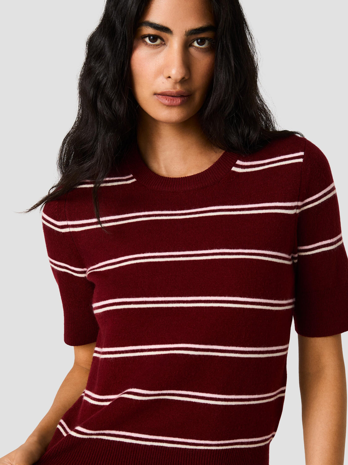 BABYSOFT MARGO SHORT SLEEVE SWEATER VIEW 3 | The Layering Shop