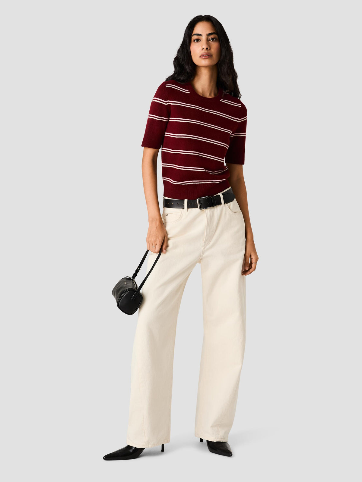 BABYSOFT MARGO SHORT SLEEVE SWEATER View 1 | The Layering Shop