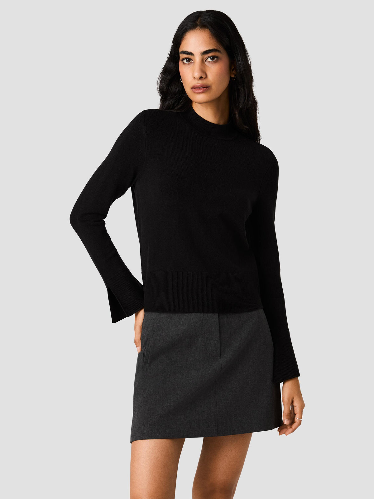 BABYSOFT HIGH NECK SWEATER View 1 | The Layering Shop
