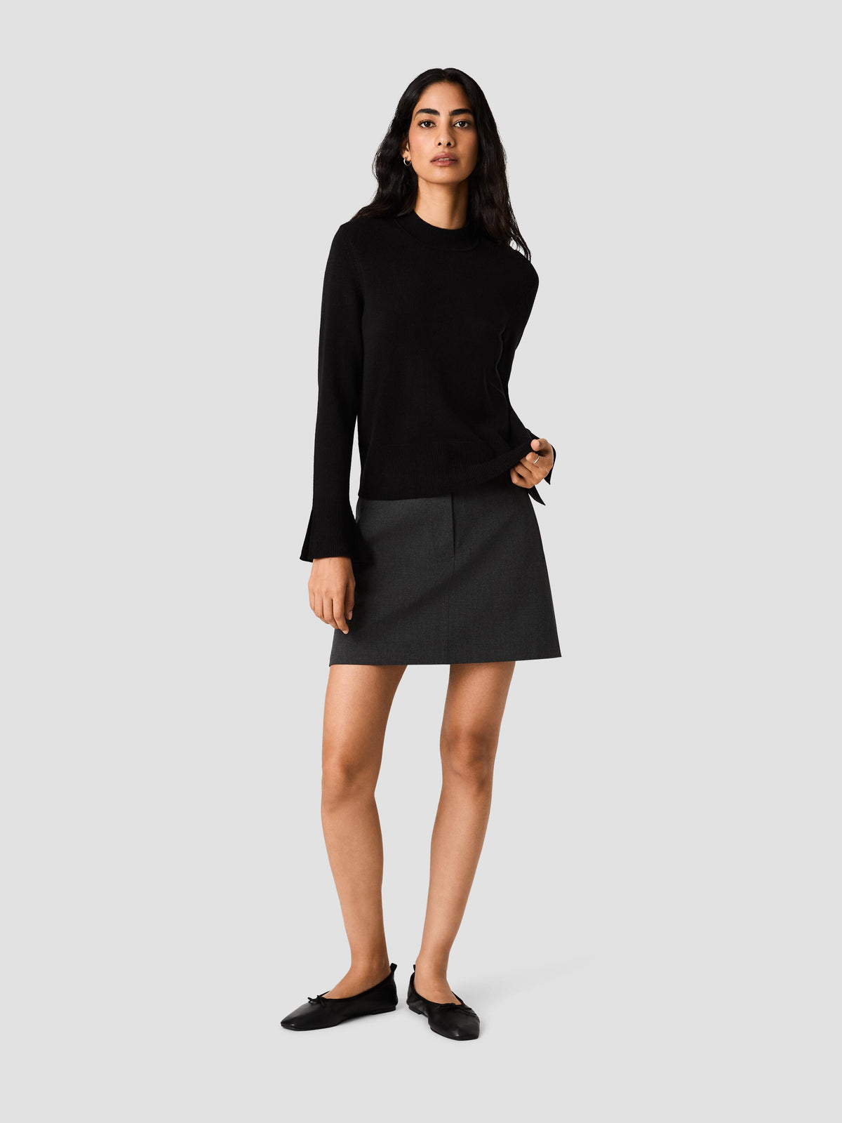 BABYSOFT HIGH NECK SWEATER VIEW 6 | The Layering Shop