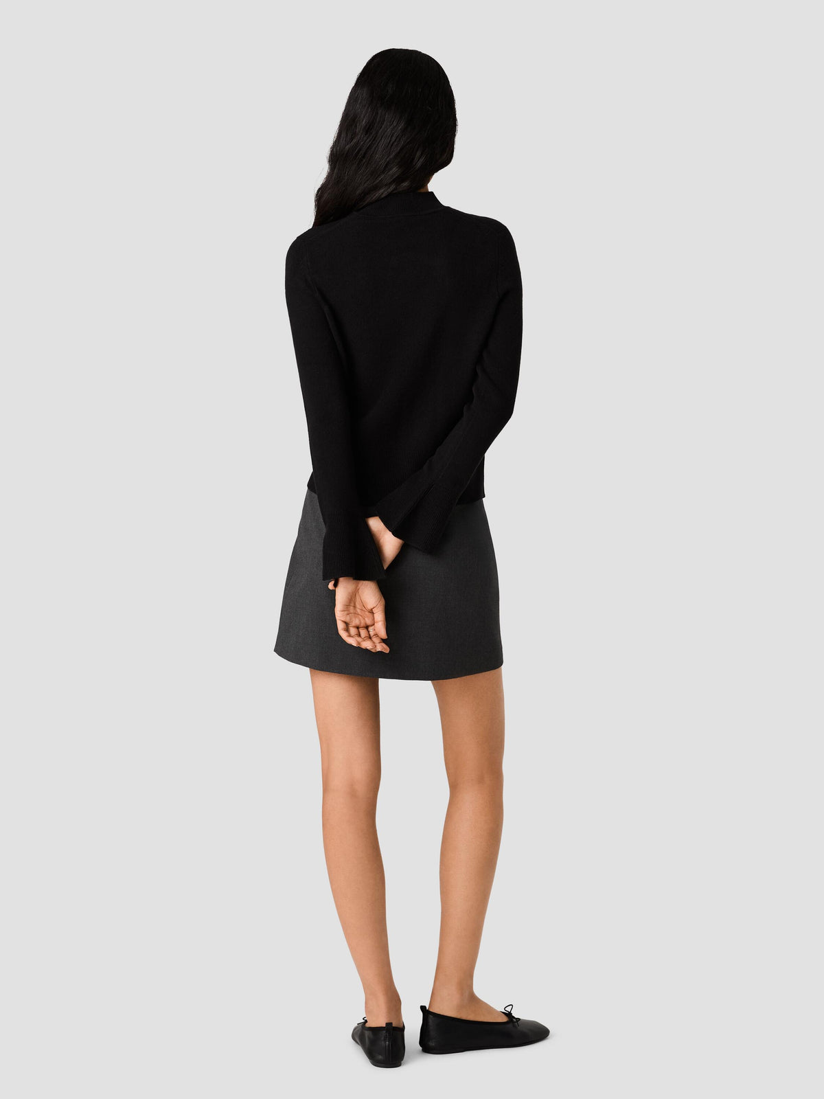 BABYSOFT HIGH NECK SWEATER VIEW 5 | The Layering Shop