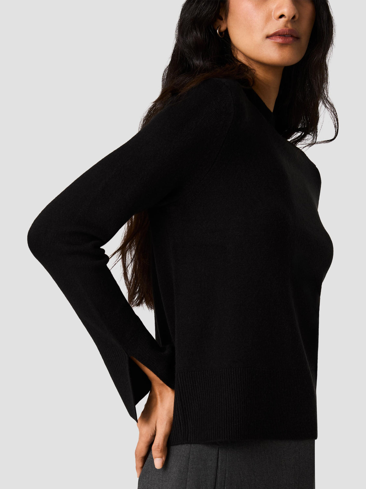 BABYSOFT HIGH NECK SWEATER VIEW 4 | The Layering Shop