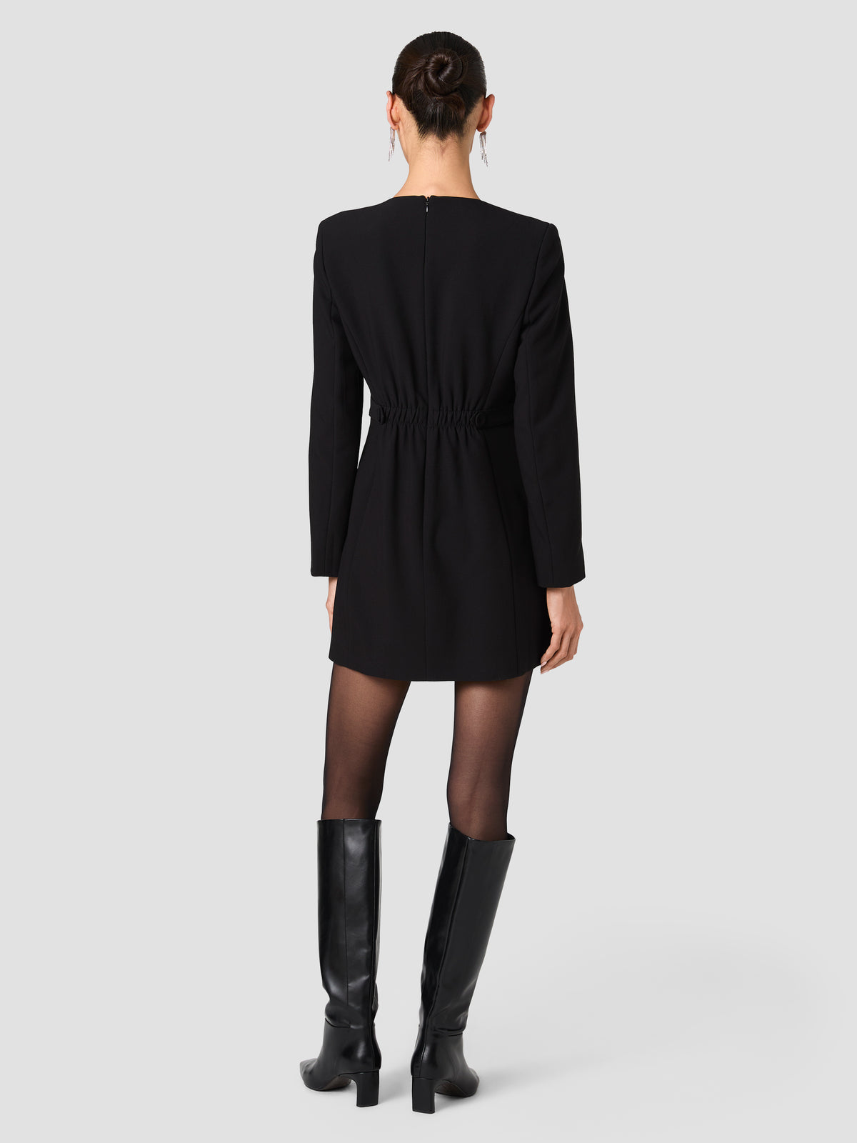 AZRA TWILL CINCHED BLAZER DRESS VIEW 4 | Women's Shop All