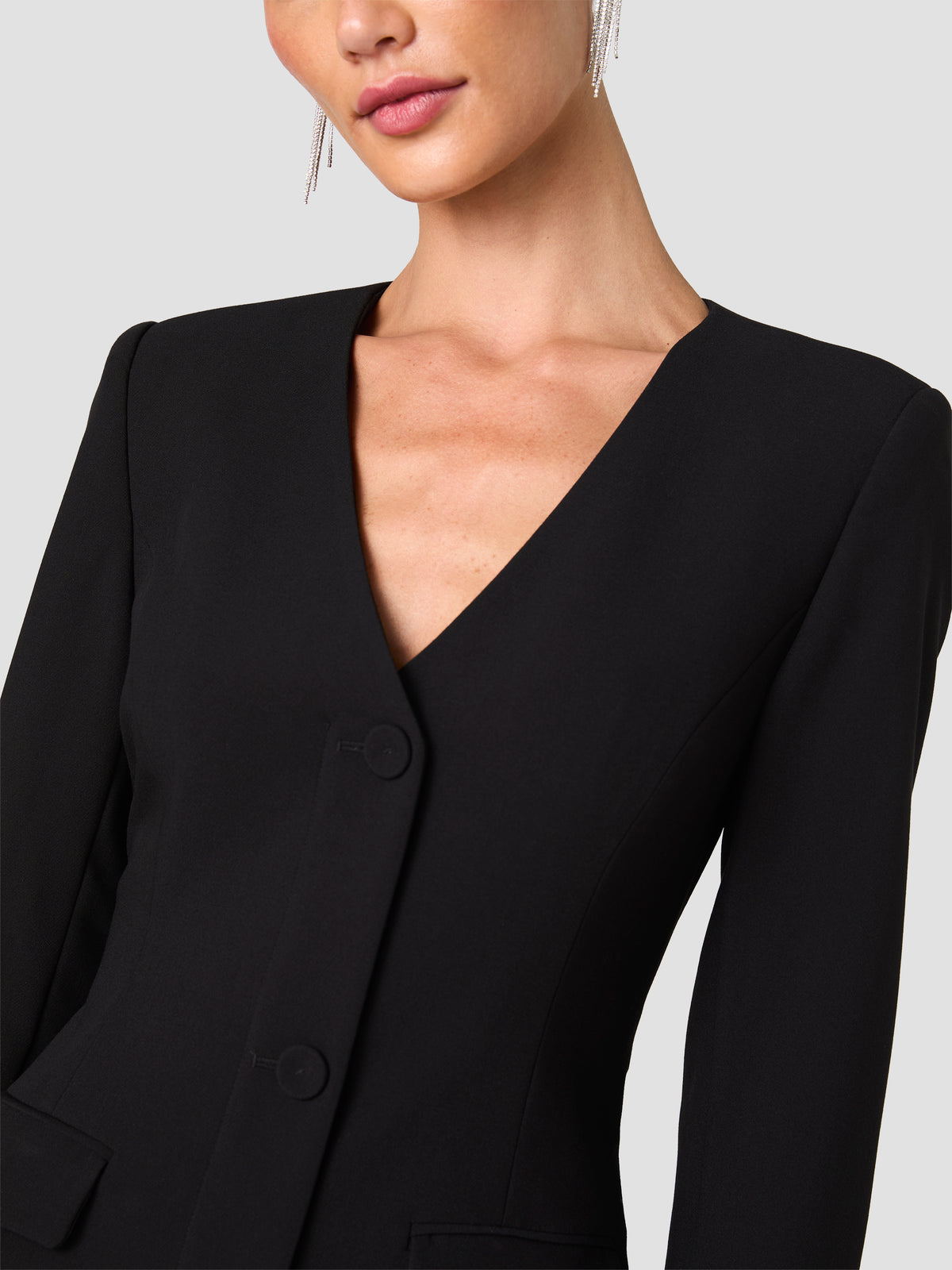 AZRA TWILL CINCHED BLAZER DRESS VIEW 3 | Women's Shop All