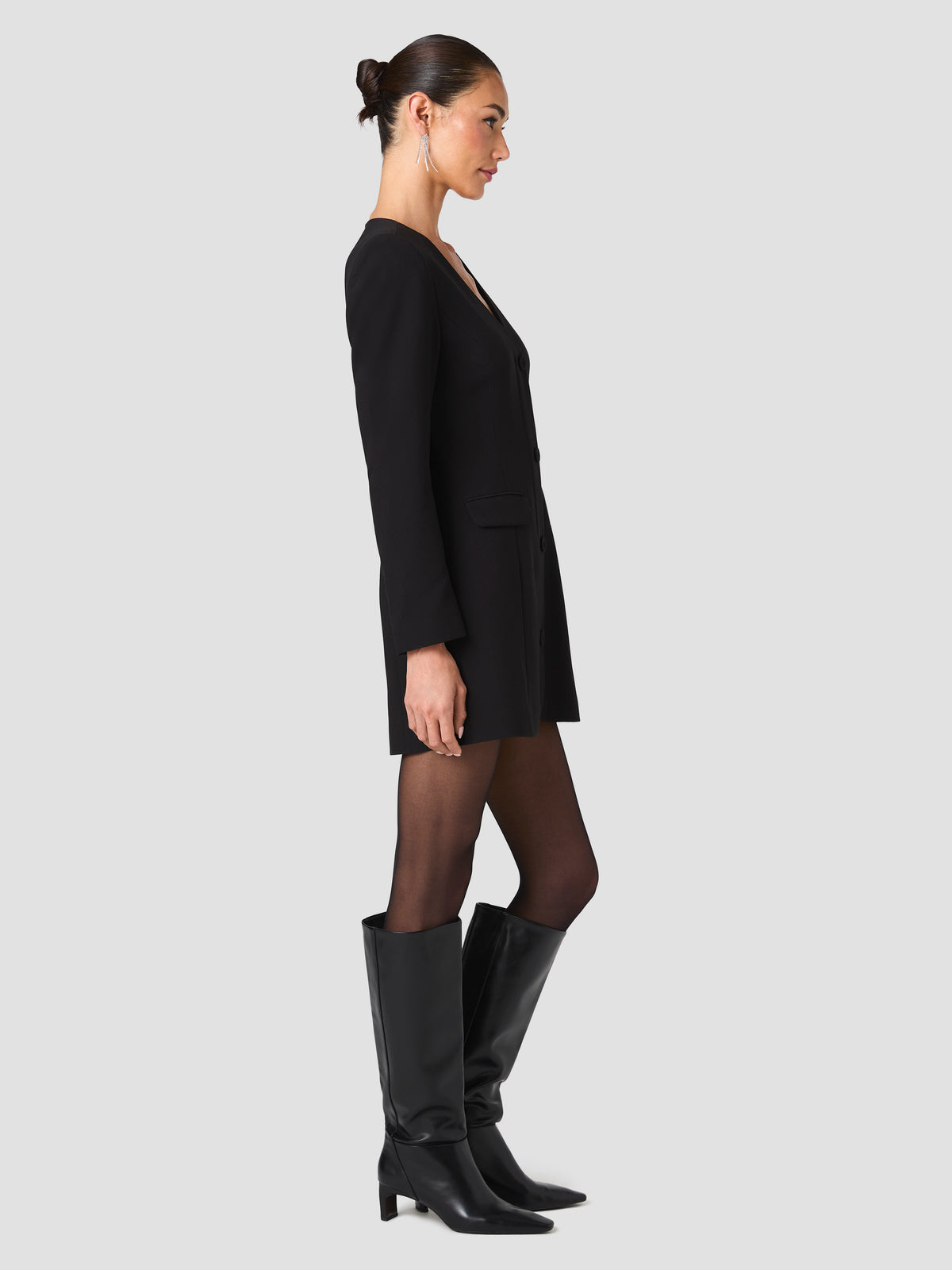 AZRA TWILL CINCHED BLAZER DRESS VIEW 5 | Women's Shop All