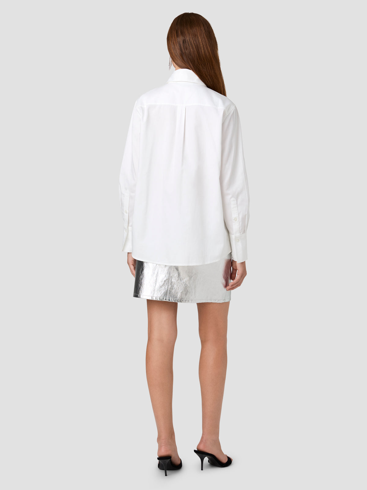 ALEXIS POPLIN EMBELLISHED COLLAR BUTTON DOWN SHIRT VIEW 4
