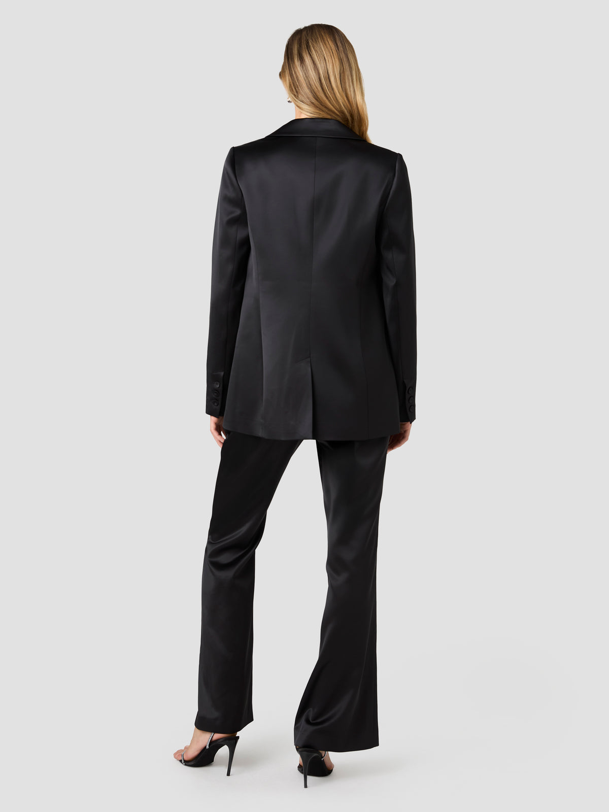 MAELYS STRETCH SATIN OVERSIZED BLAZER VIEW 4 | Coats & Jackets