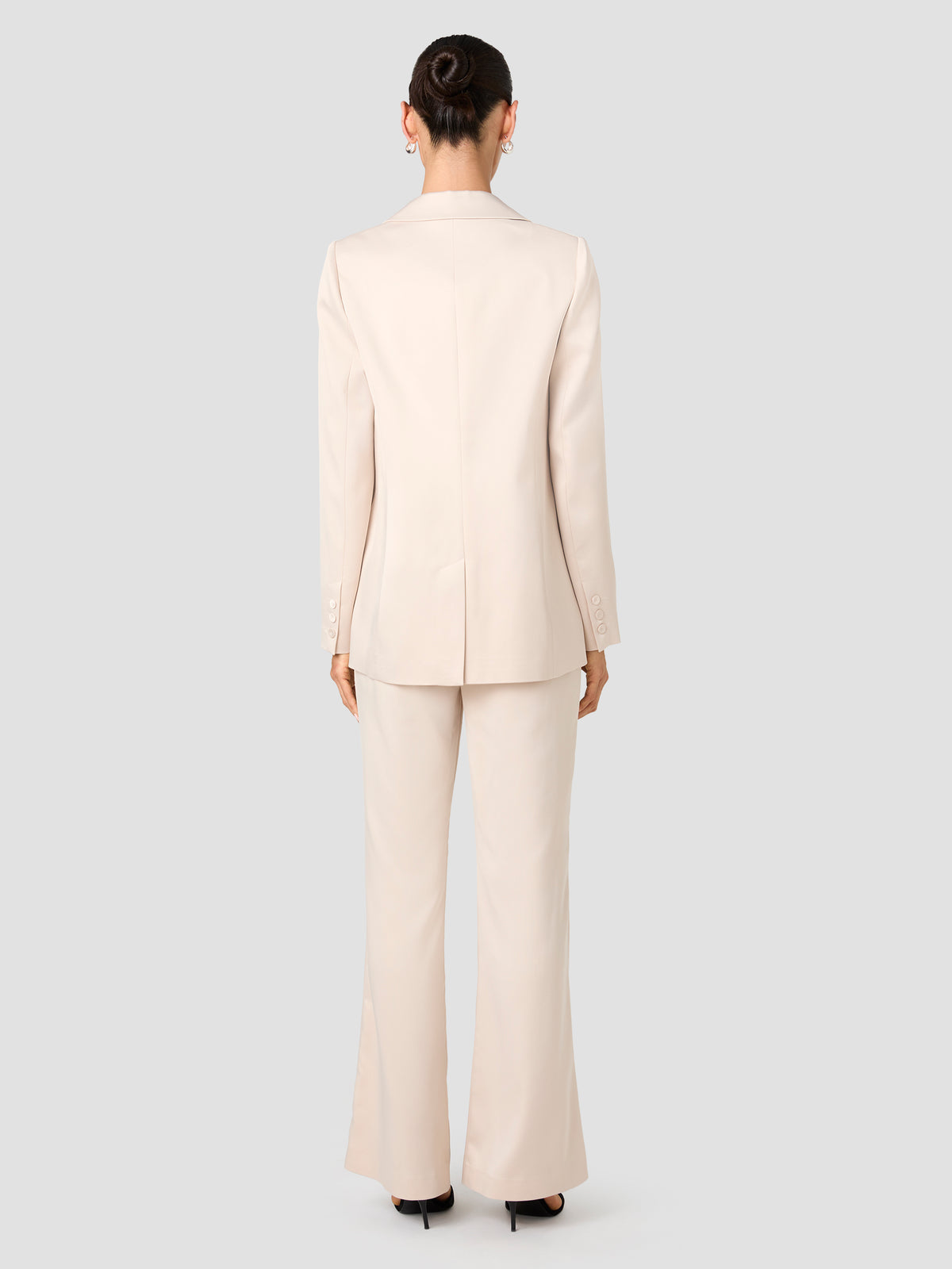 MAELYS STRETCH SATIN OVERSIZED BLAZER VIEW 4 | Coats & Jackets