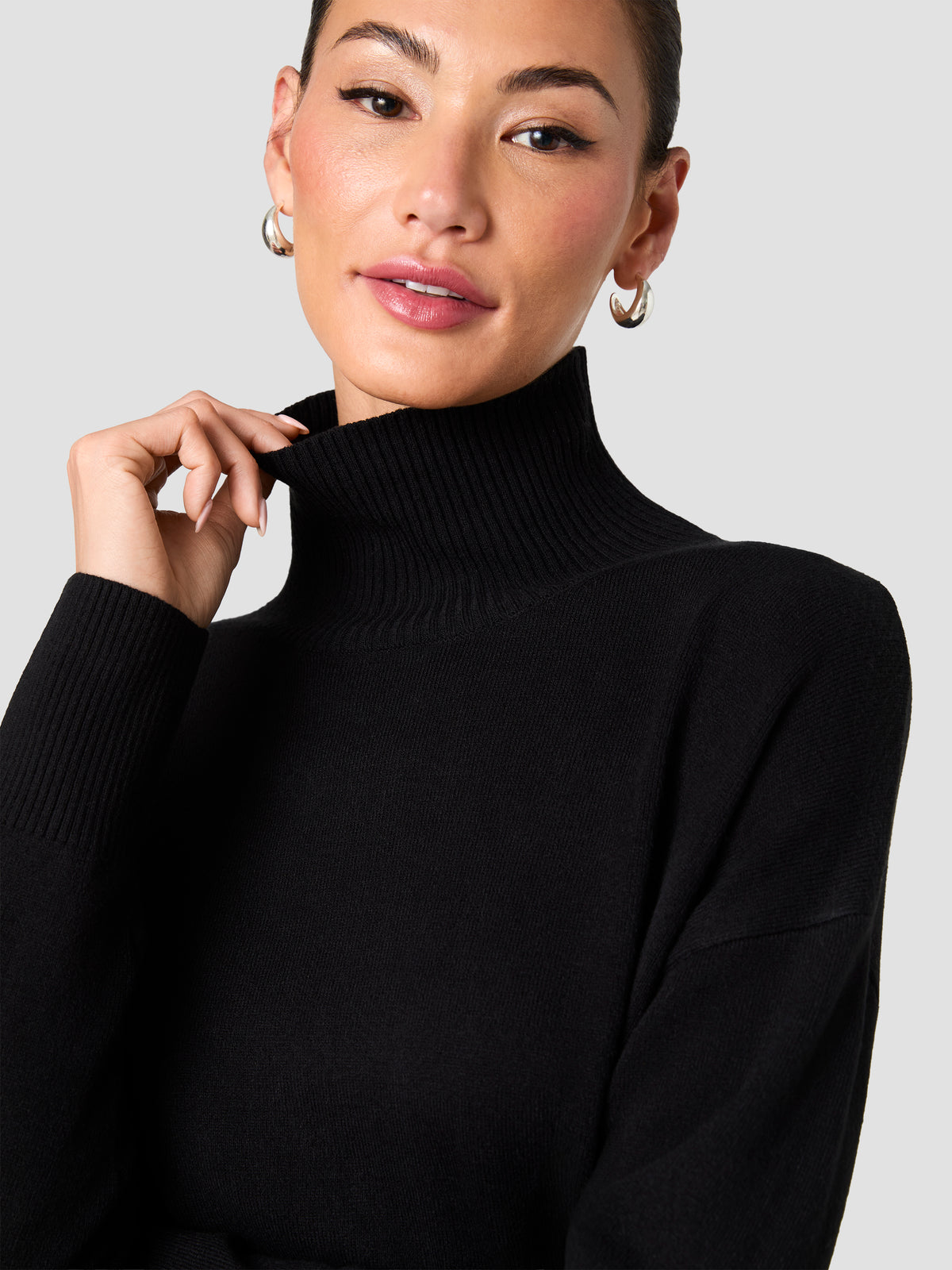 BABYSOFT HIGH NECK SWEATER VIEW 3 | Women's