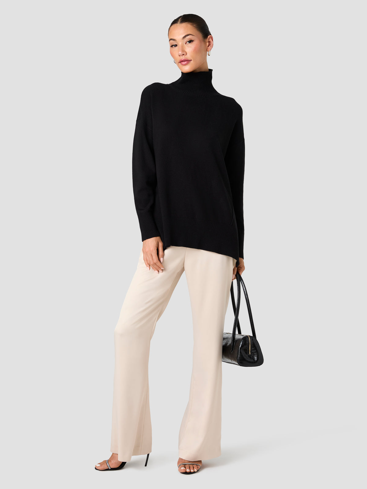 BABYSOFT HIGH NECK SWEATER View 1 | Women's