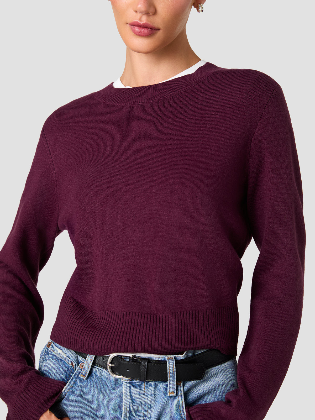 BABYSOFT CREW NECK LONG SLEEVE SWEATER VIEW 3