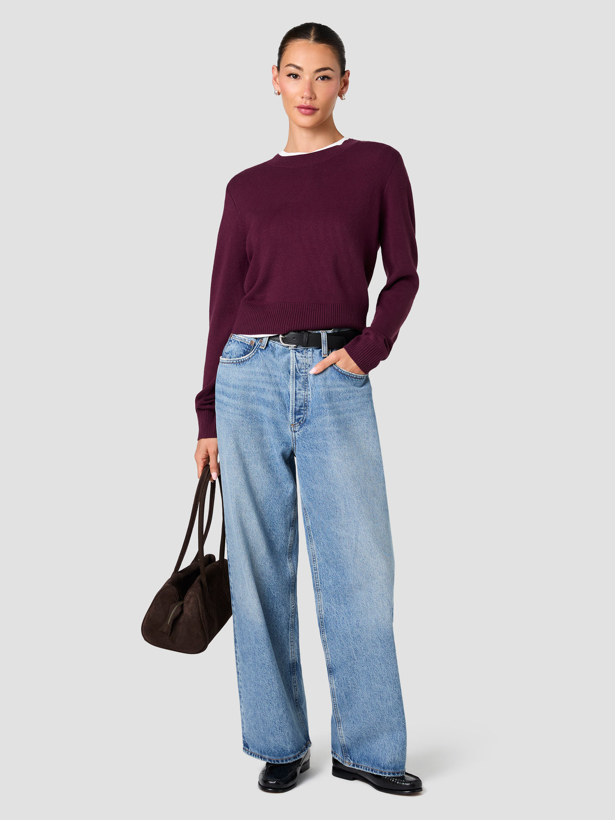 BABYSOFT CREW NECK LONG SLEEVE SWEATER VIEW 1