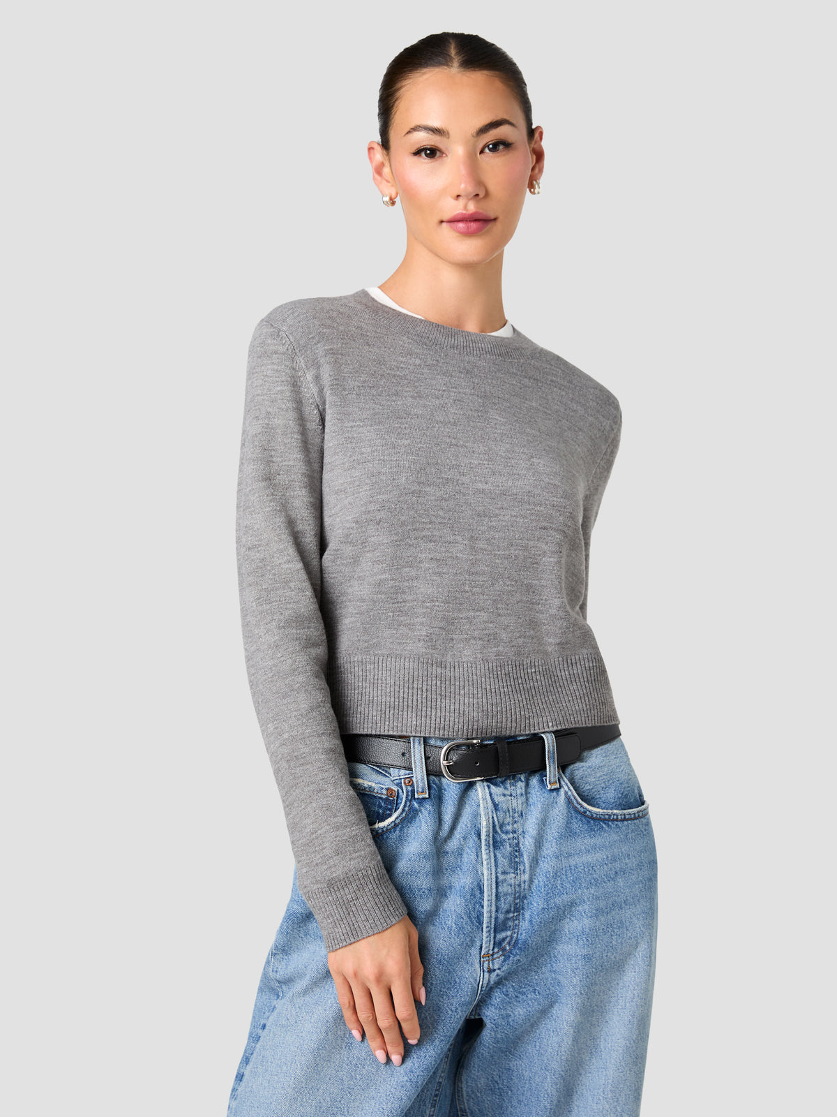BABYSOFT CREW NECK LONG SLEEVE SWEATER VIEW 1