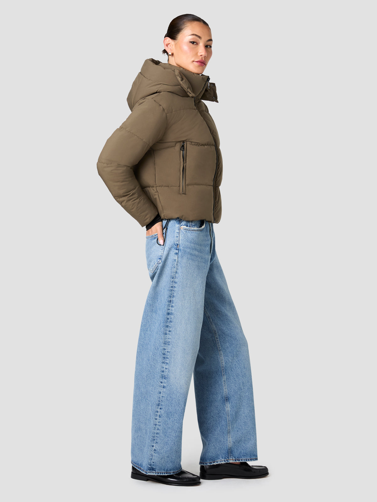 CAMDEN CONTRAST PUFFER JACKET VIEW 4 | Women's Shop All