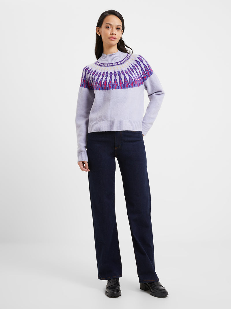 Joelle Fairisle Sweater Cosmic Sky | French Connection US