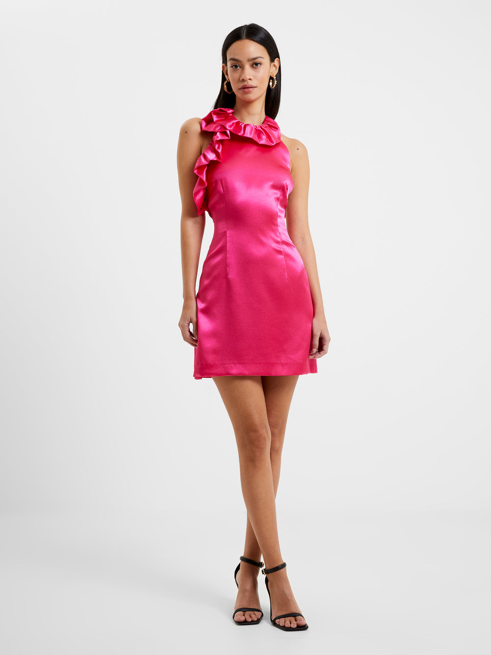 Adora Satin Mini Dress Fuchsia | French Connection US